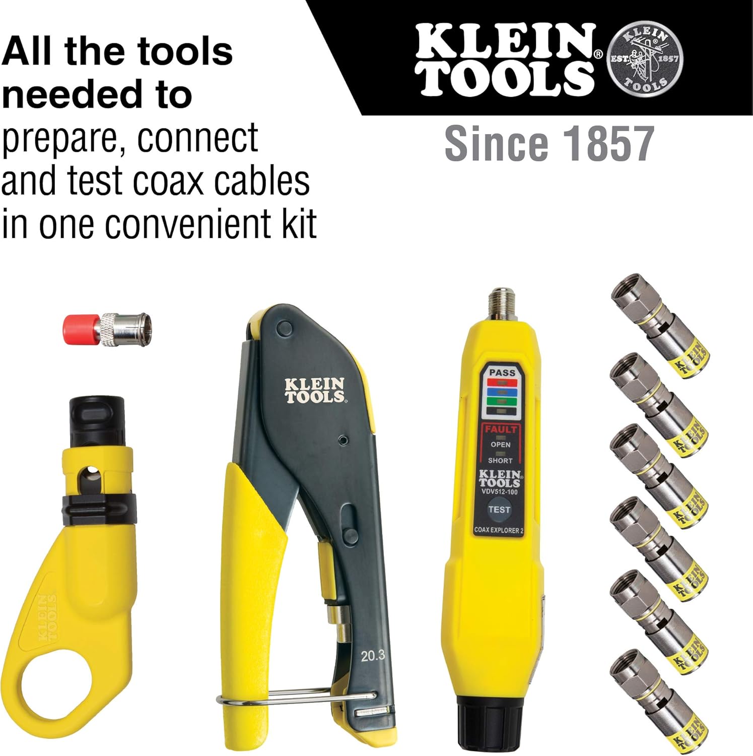 Klein Tools VDV002-818 Coax Installation and Testing Kit by Klein Tools - immagine 2