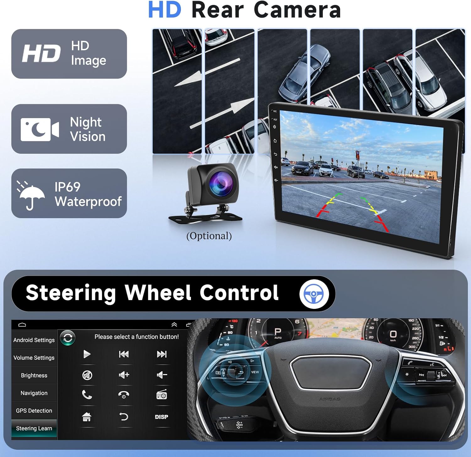 Podofo Autoradio Android 10'' per Peugeot 208/2008 2012-2018 - immagine 6