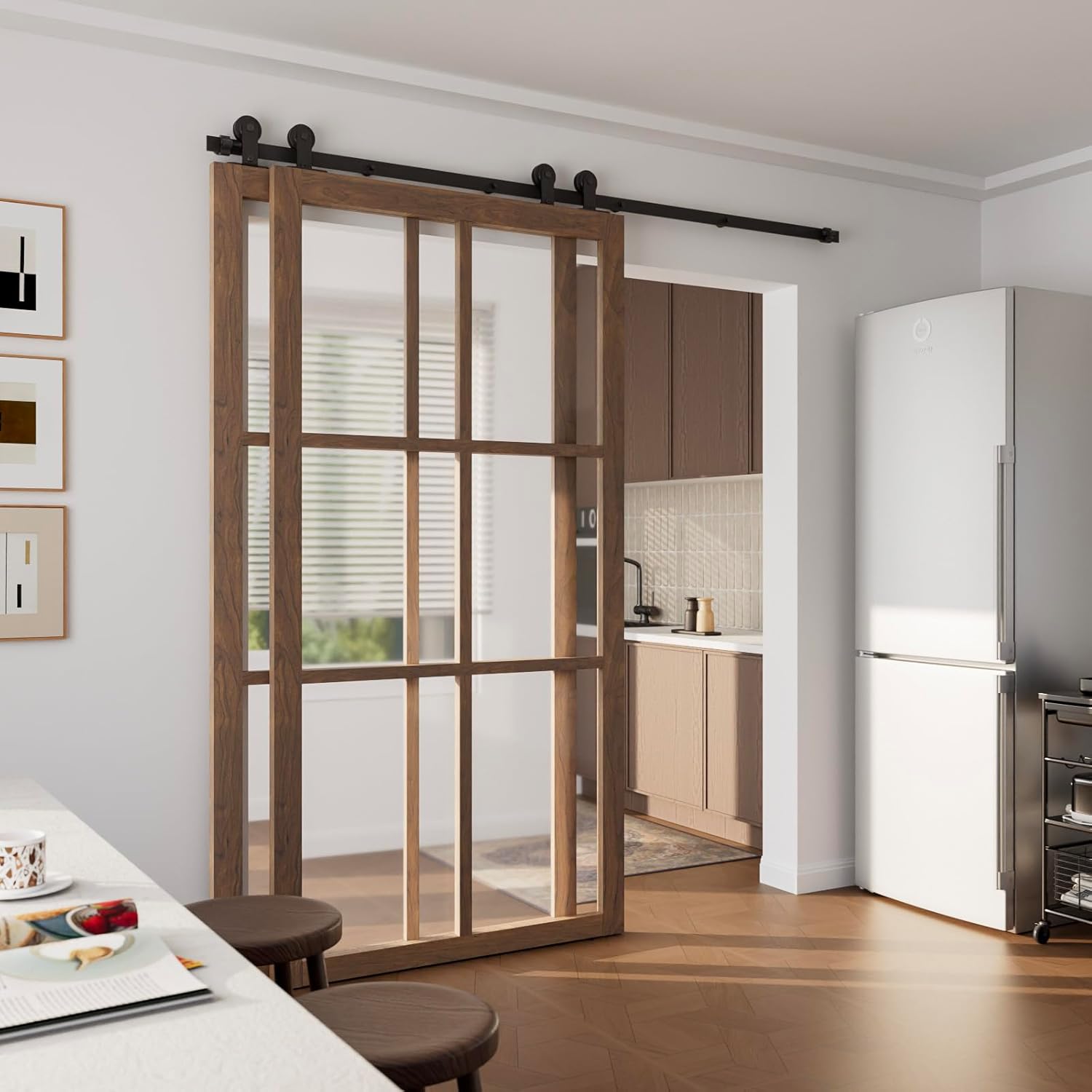 Binario per Porta Scorrevole Bypass Doppie Porte 224cm - immagine 3