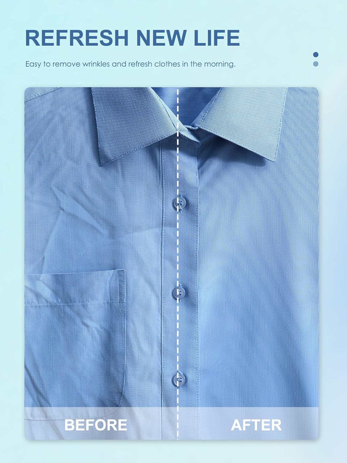 Reemix Ferro da Stiro Verticale Pieghevole, Blu - immagine 4