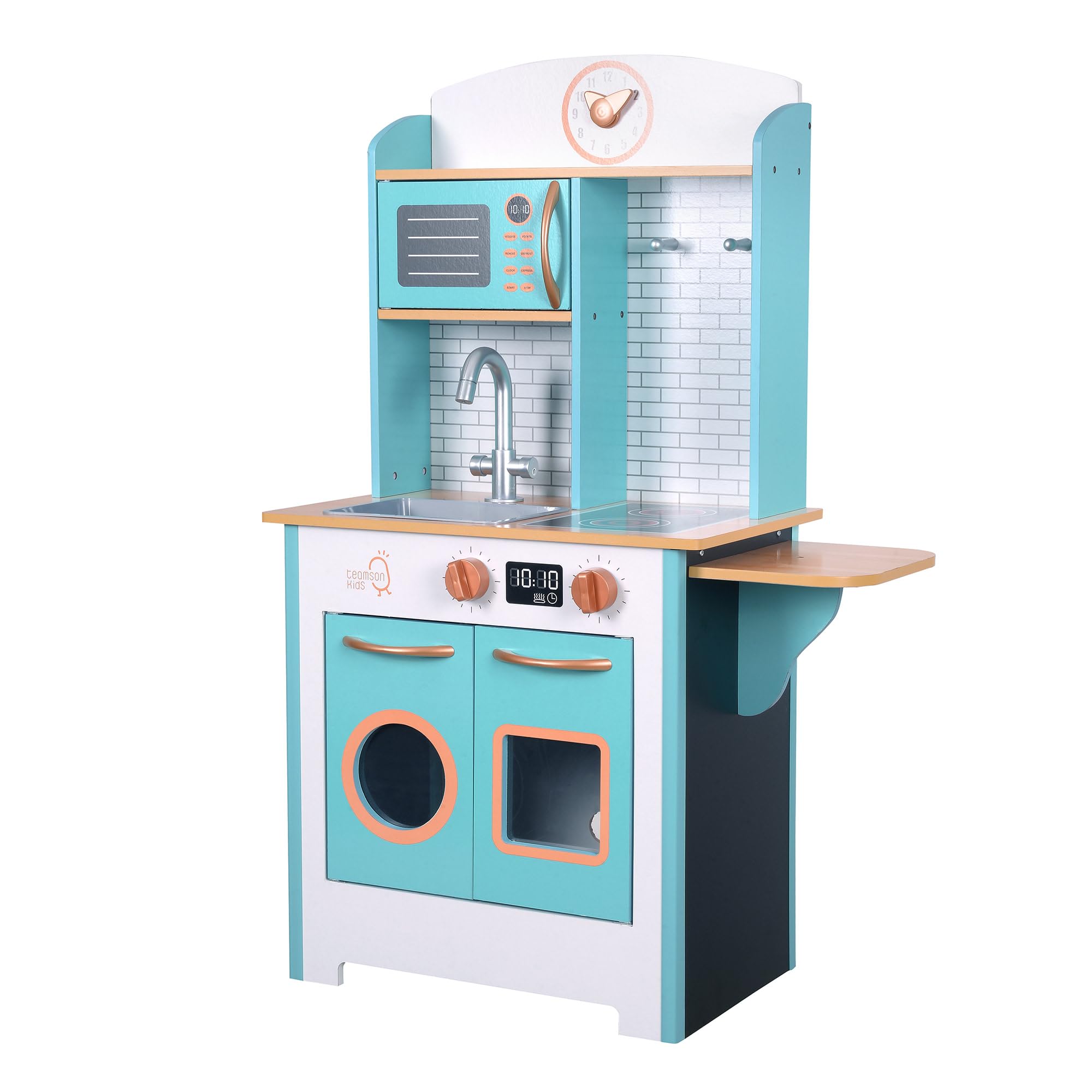 Teamson Kids Little Chef - Cucina Giocattolo in Legno, Blu/Bianco