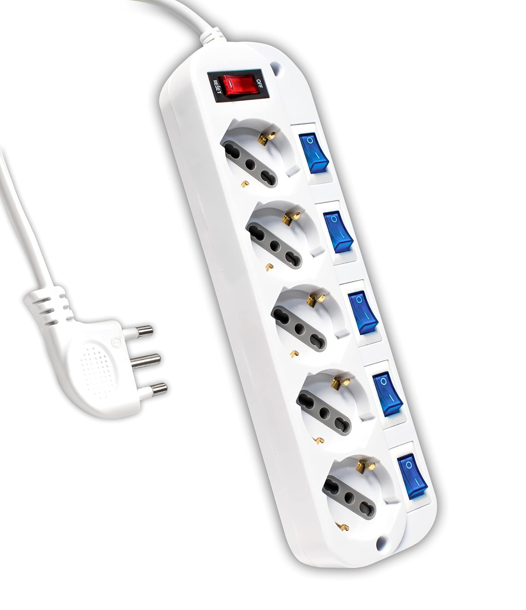 V-tac Ciabatta Multipresa Elettrica con Interruttori Indipendenti