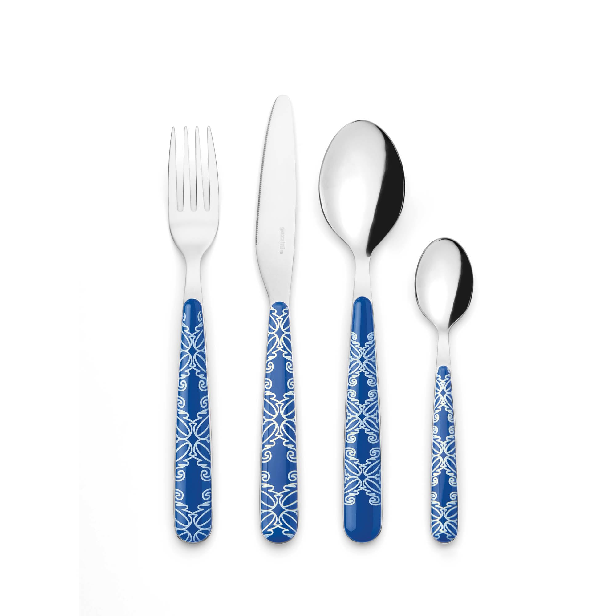 SET 24 POSATE ''FUSION'' (Blu Mediterraneo)