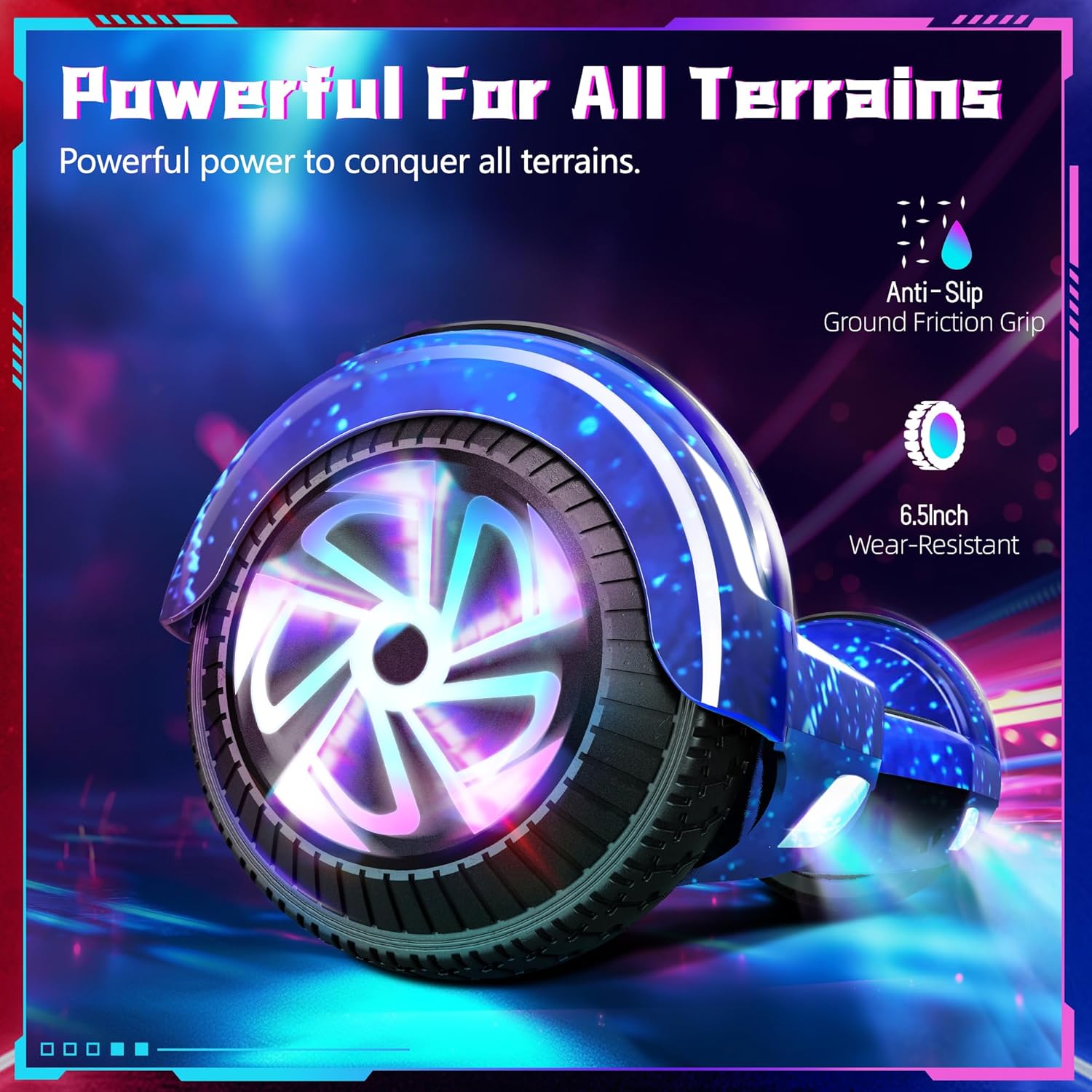 Scooter Elettrico 6.5" con Bluetooth e LED - immagine 3