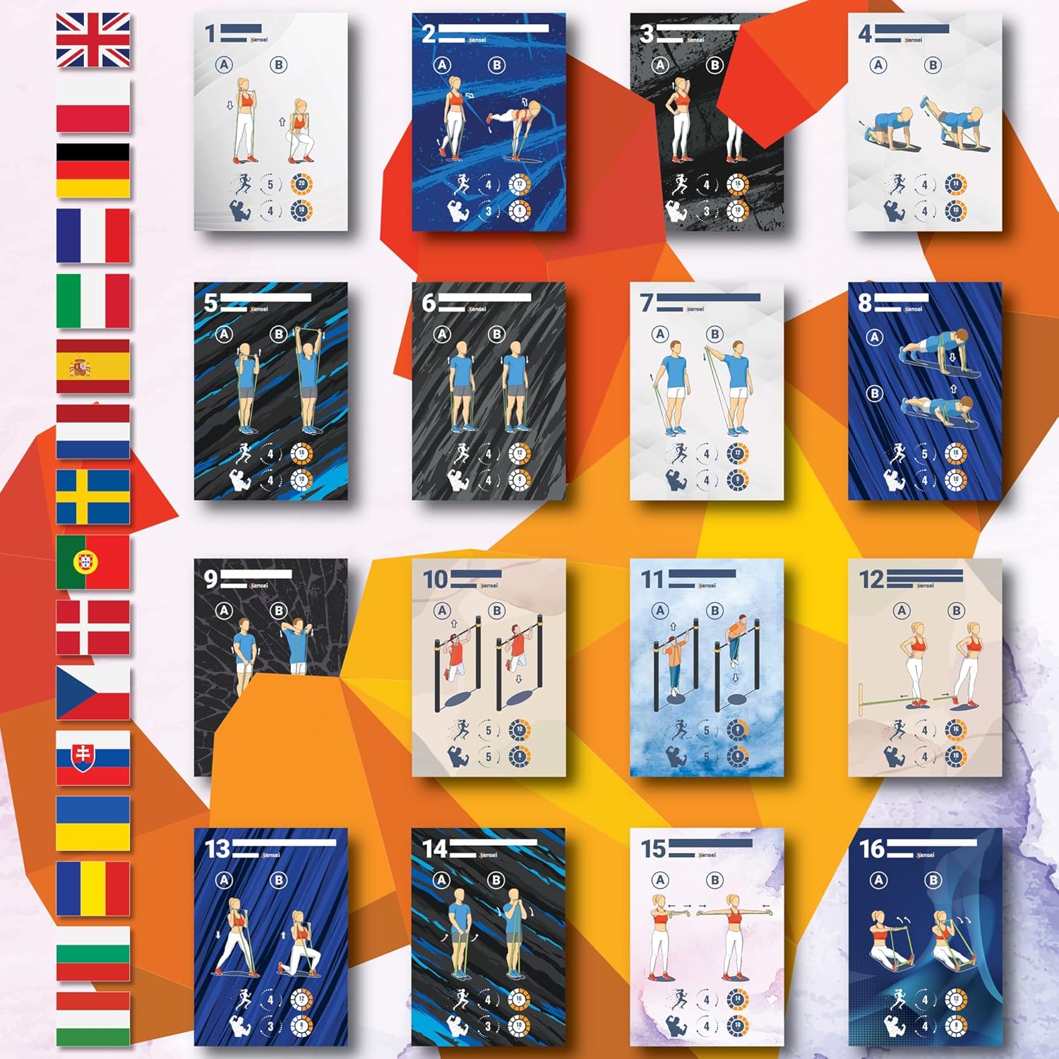 Sensei® Set Elastici Fitness & Bande di Resistenza - immagine 6