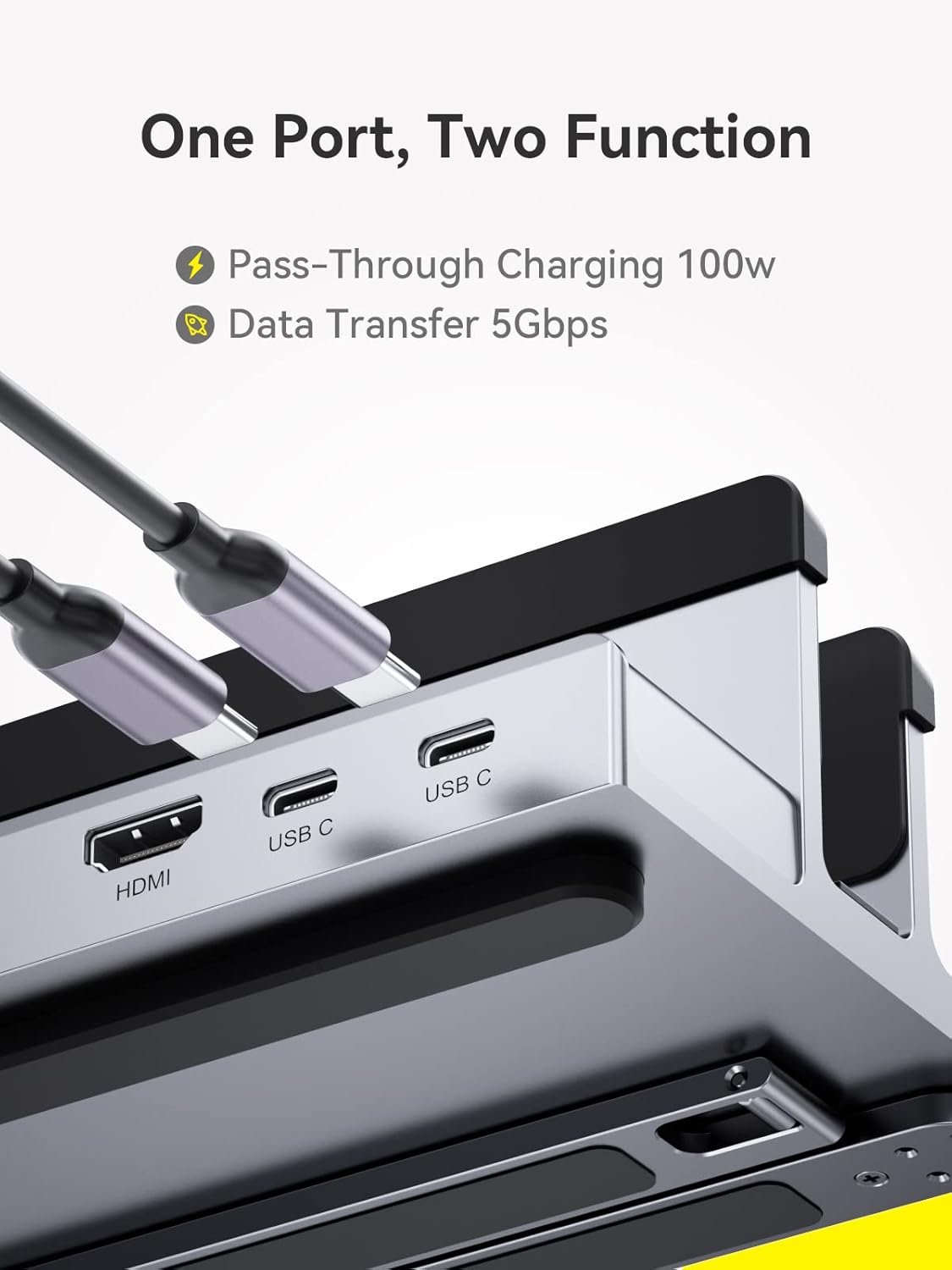 Quuge Dock USB C 8 in 1 per MacBook e Dell - immagine 5