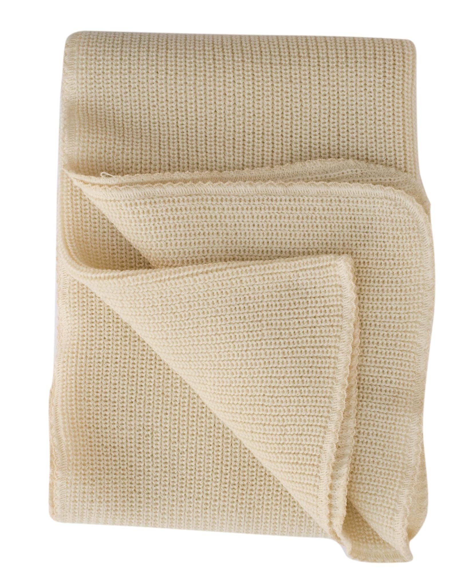 Lilano, Coperta spessa per bambini, 100% lana (kbT), 90 x 85 cm (naturale)