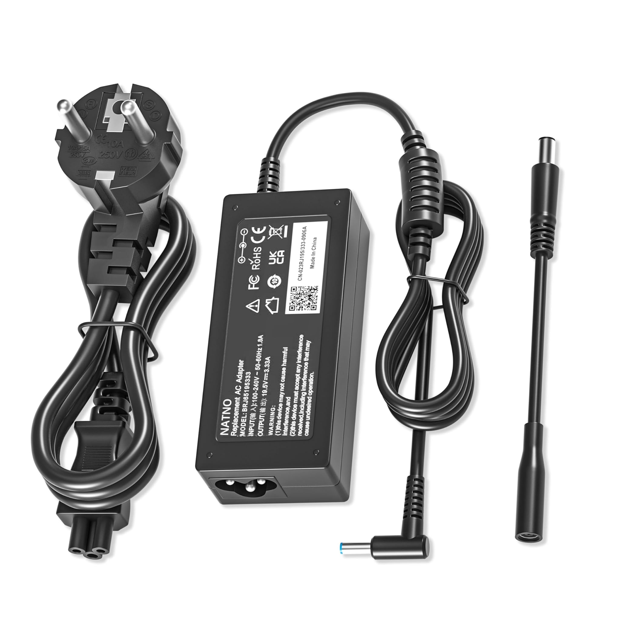 Natno 65W Caricatore per HP EliteBook e Pavilion