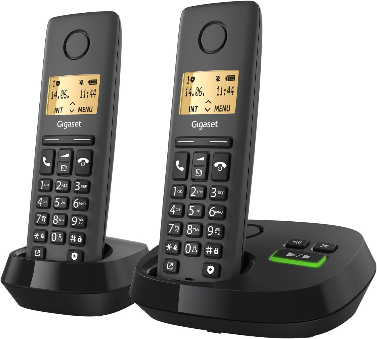 Gigaset PURE 120A Duo - Cordless con Segreteria, Nero - immagine 1