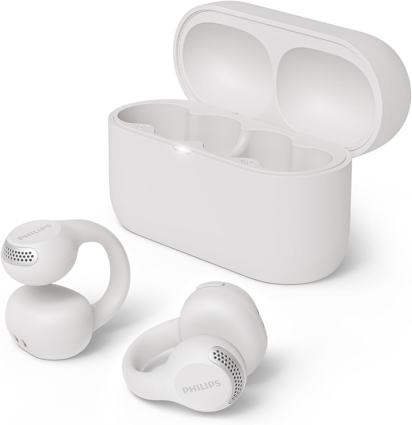 Philips TAQ2000WT - Auricolari True Wireless Open-Ear, Bianco - immagine 2