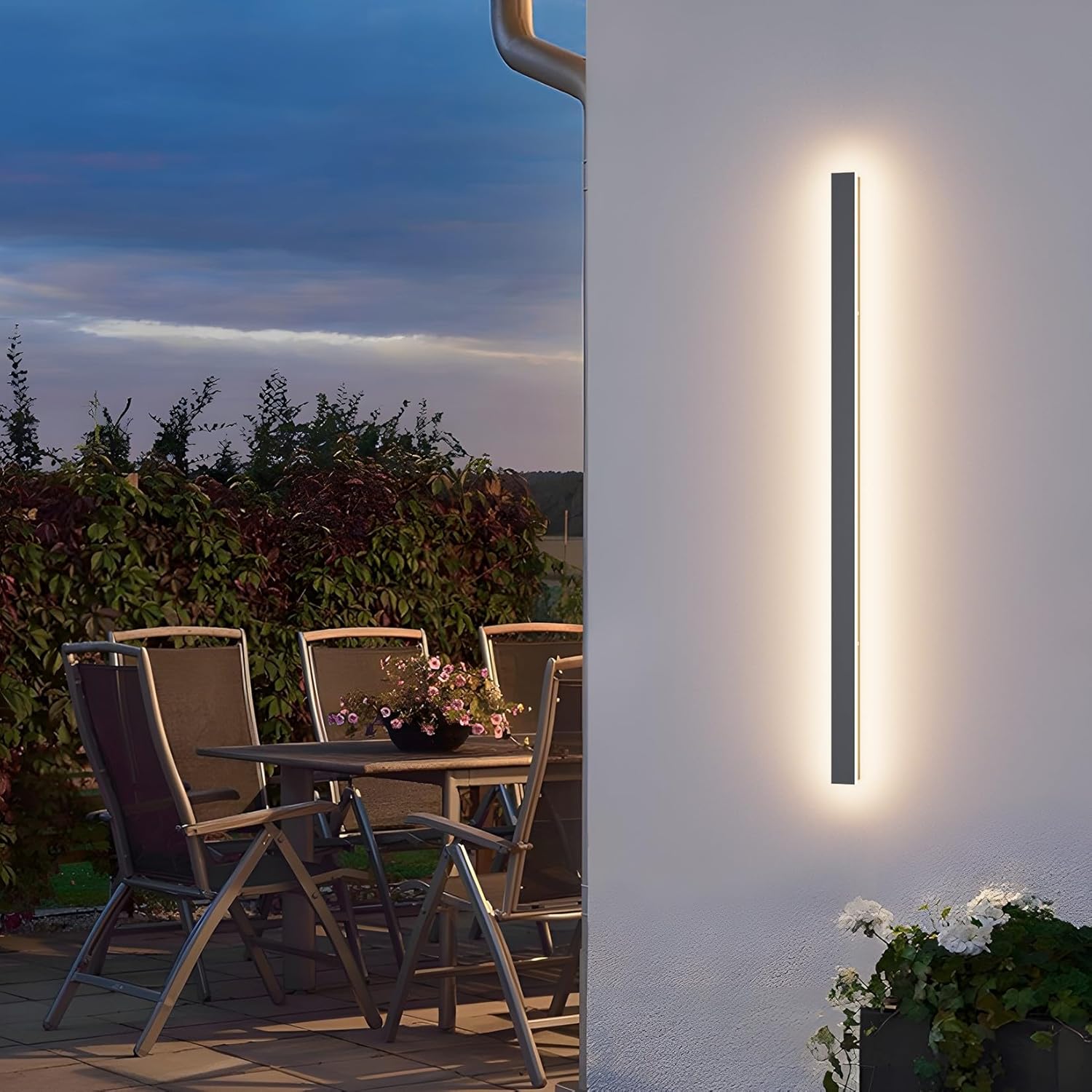 K-bright Lampada Parete LED 35W 3000K IP65 120CM, Antracite - immagine 1