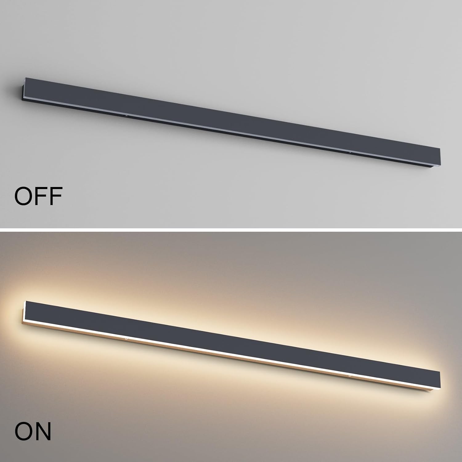 K-bright Lampada Parete LED 35W 3000K IP65 120CM, Antracite - immagine 6