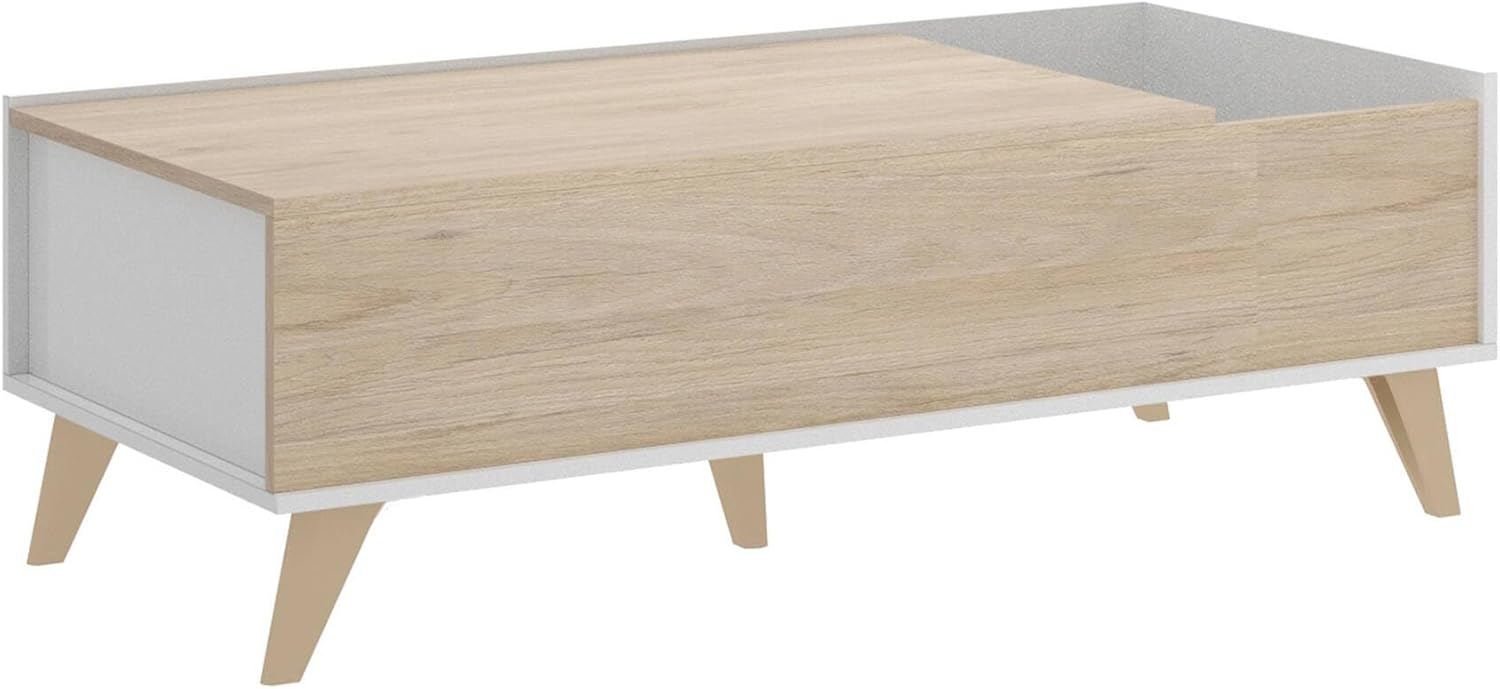 Dmora Cuna - Tavolino da Salotto Elevabile 99x60x41 cm - immagine 3