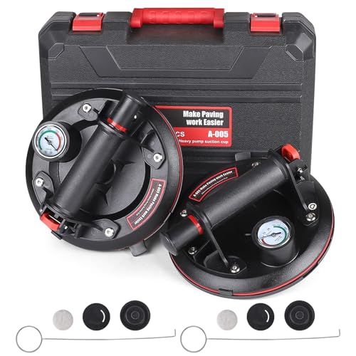 Ventosa per Piastrelle Professionale con Manometro 220kg