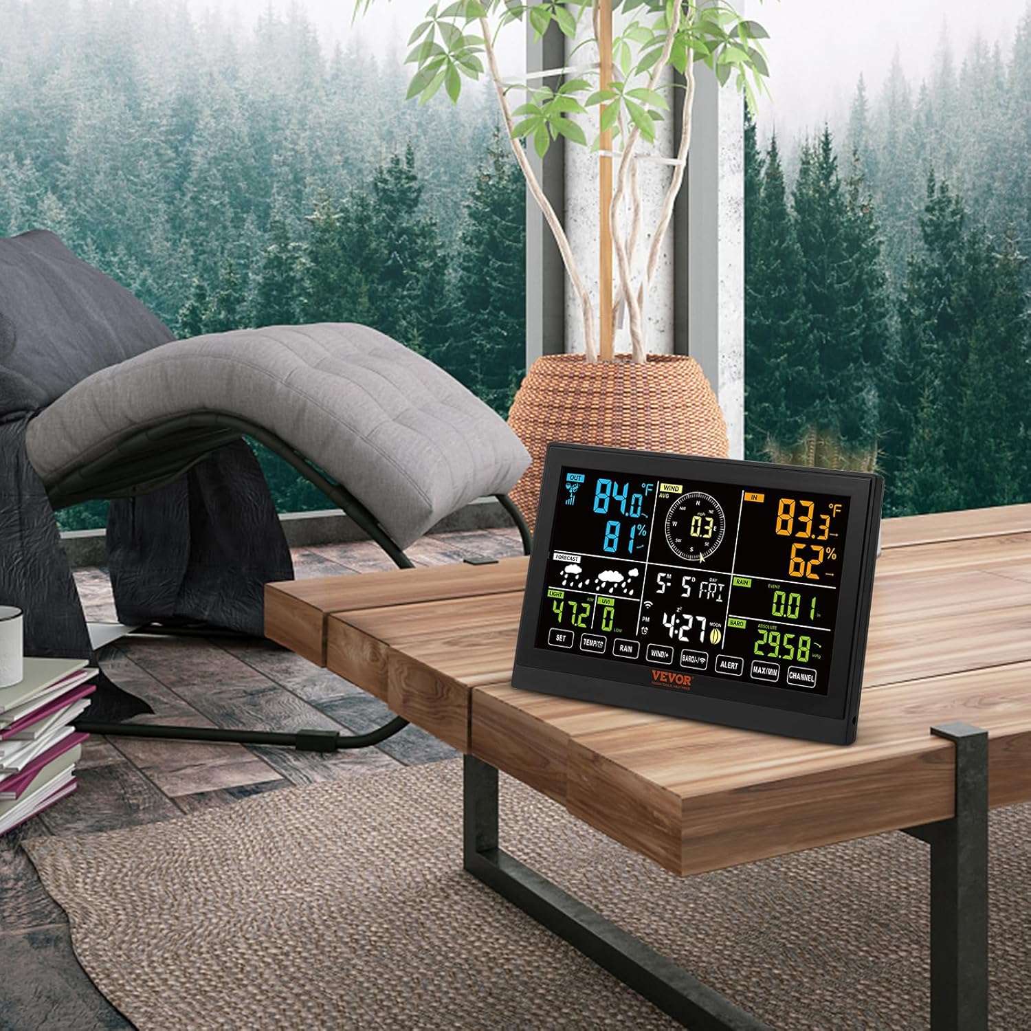 Vevor Stazione Meteorologica Solare WiFi 7 in 1 - immagine 10