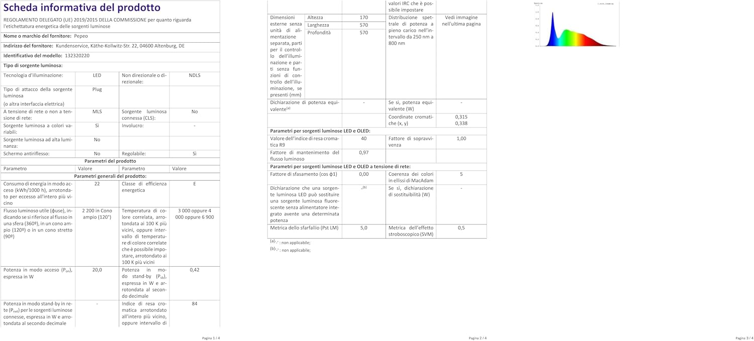 Ventilatore da Soffitto Notos 132cm con Luce LED - immagine 15