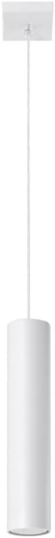 Sollux Lighting Lagos 1 Lampada a Sospensione, Bianco