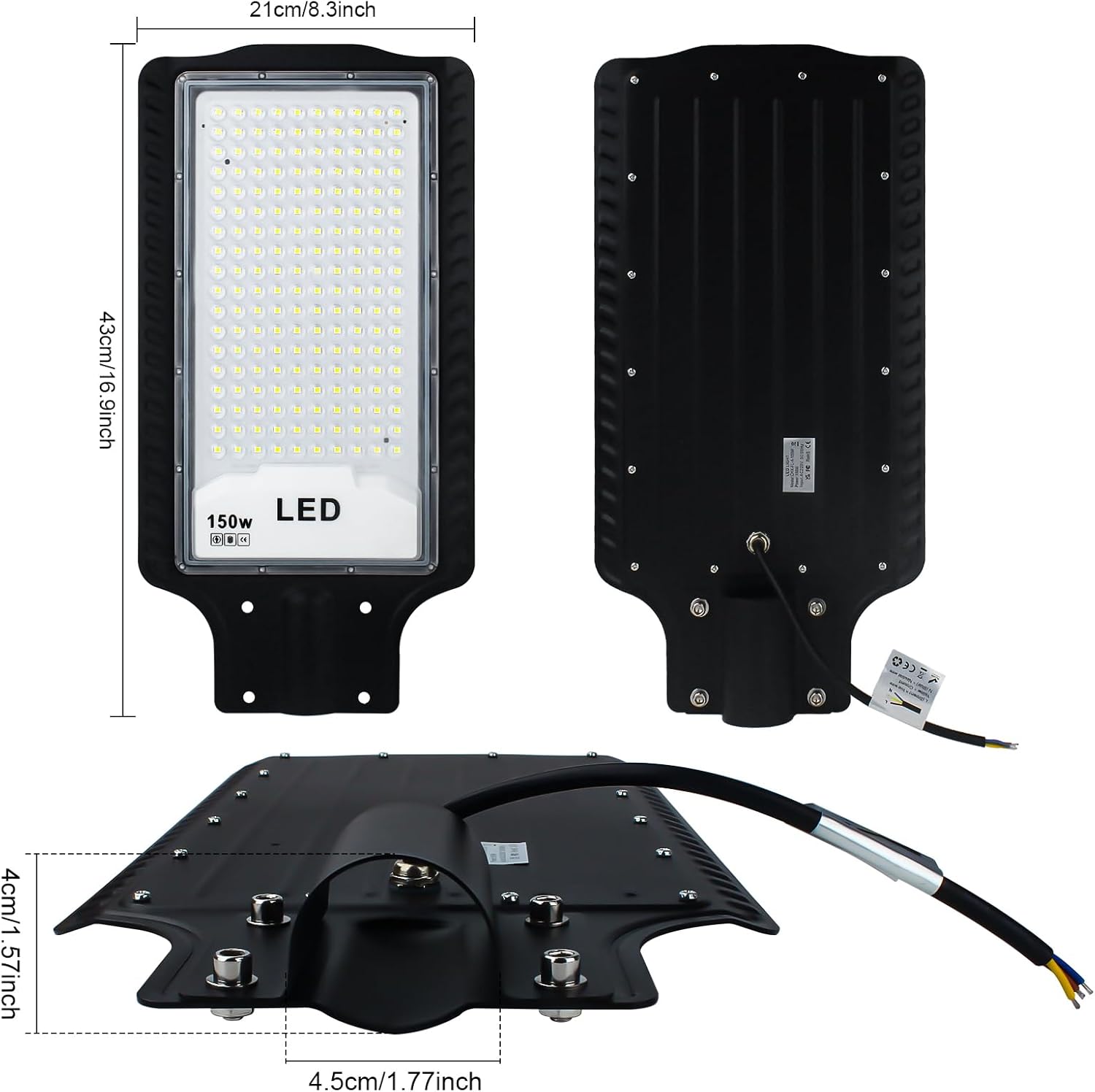 Createstar LED Lampada da Strada 150W 6500K - immagine 6