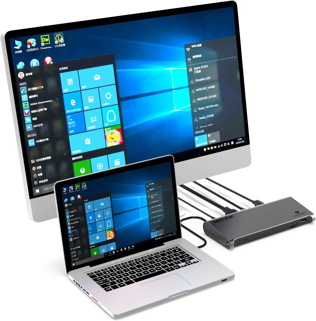 Wavlink Dock Thunderbolt 3 con ricarica 85W - immagine 6