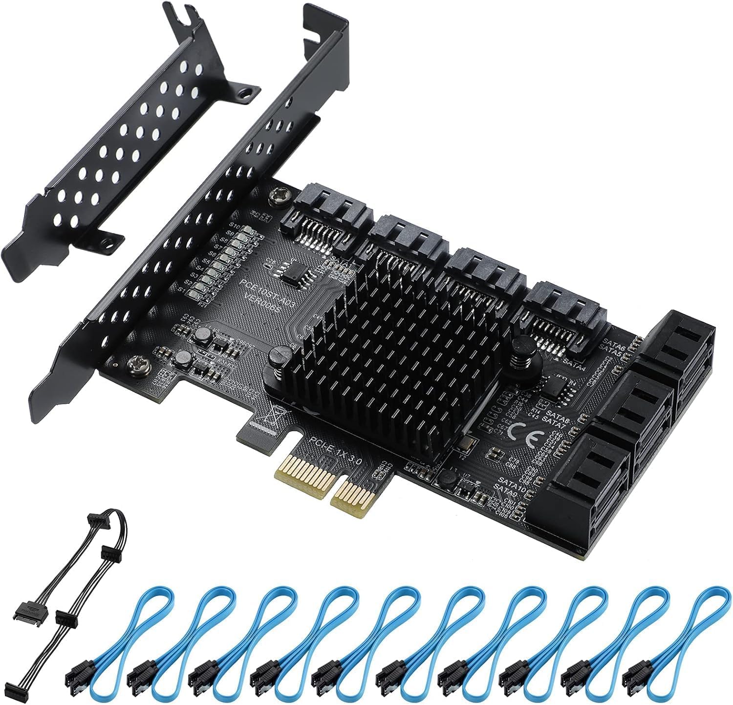 Yaboang Scheda Espansione SATA PCI Express 3.0 a 6 Gbps