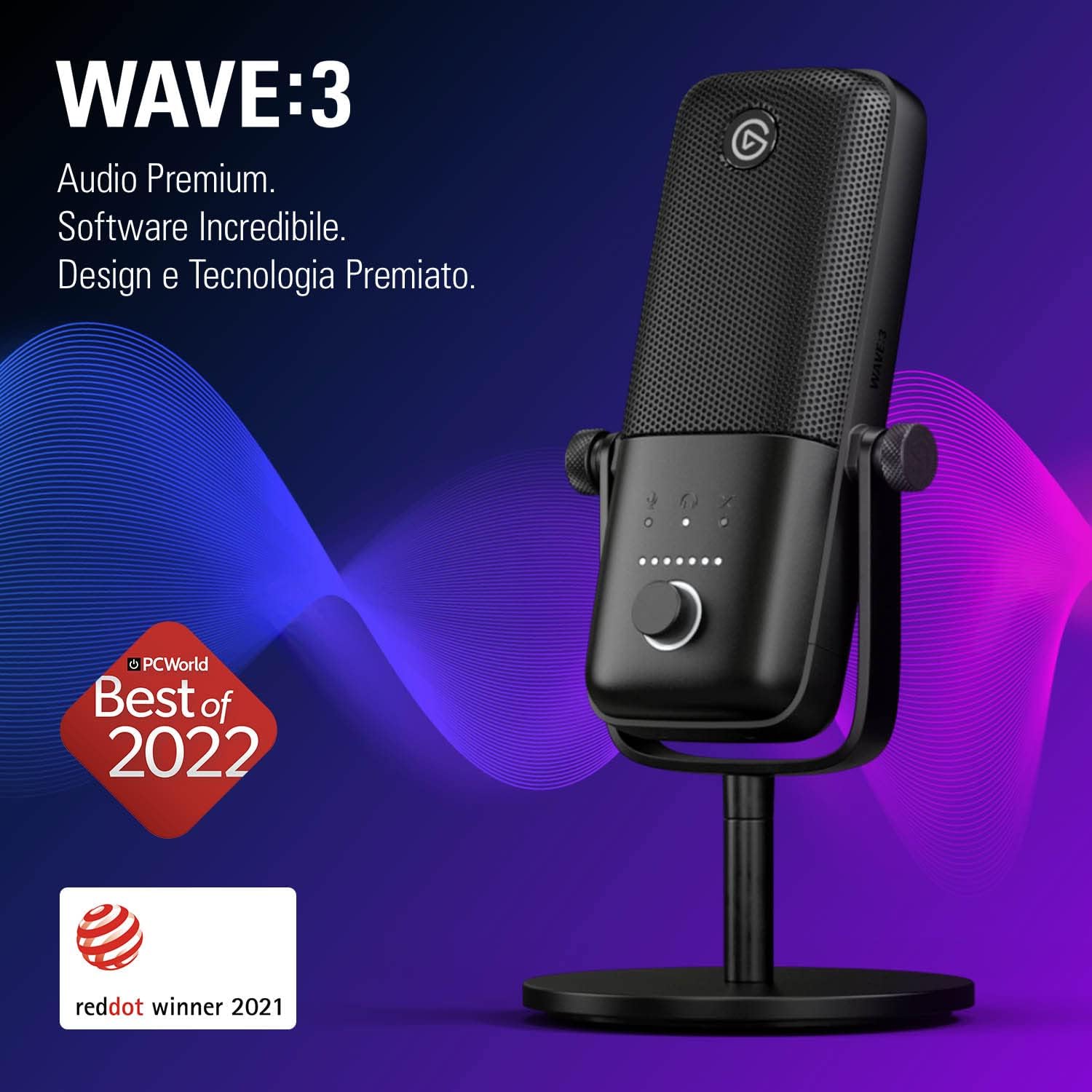 Elgato Wave:3 - Microfono Condensatore USB Premium - immagine 2