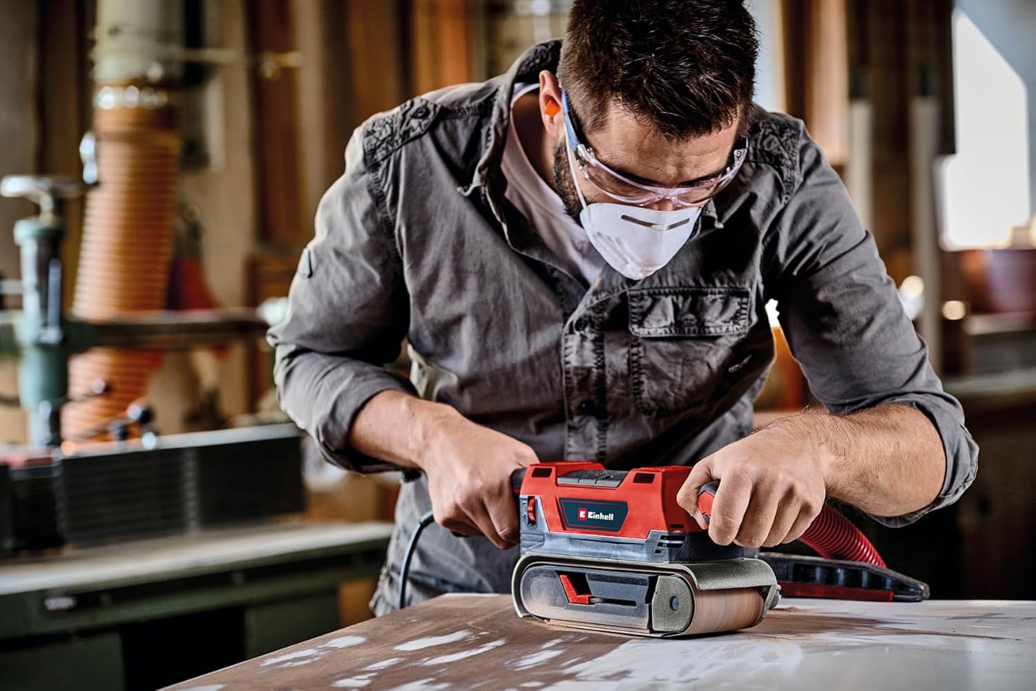 Einhell Levigatrice a Nastro TE-BS 850 E (850 W) - immagine 2