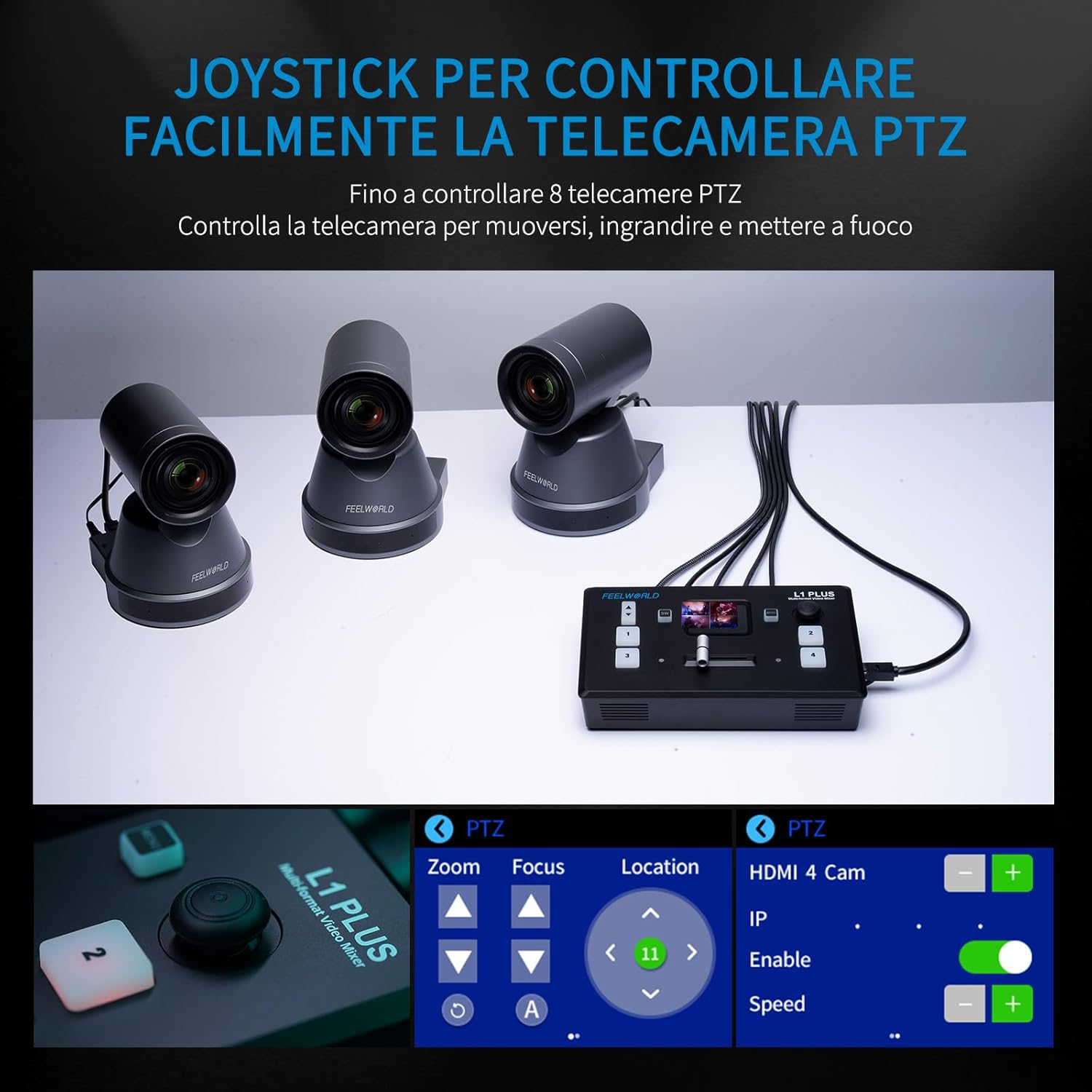 Feelworld L1PLUS - Video Mixer Switcher Multi Camera - immagine 4