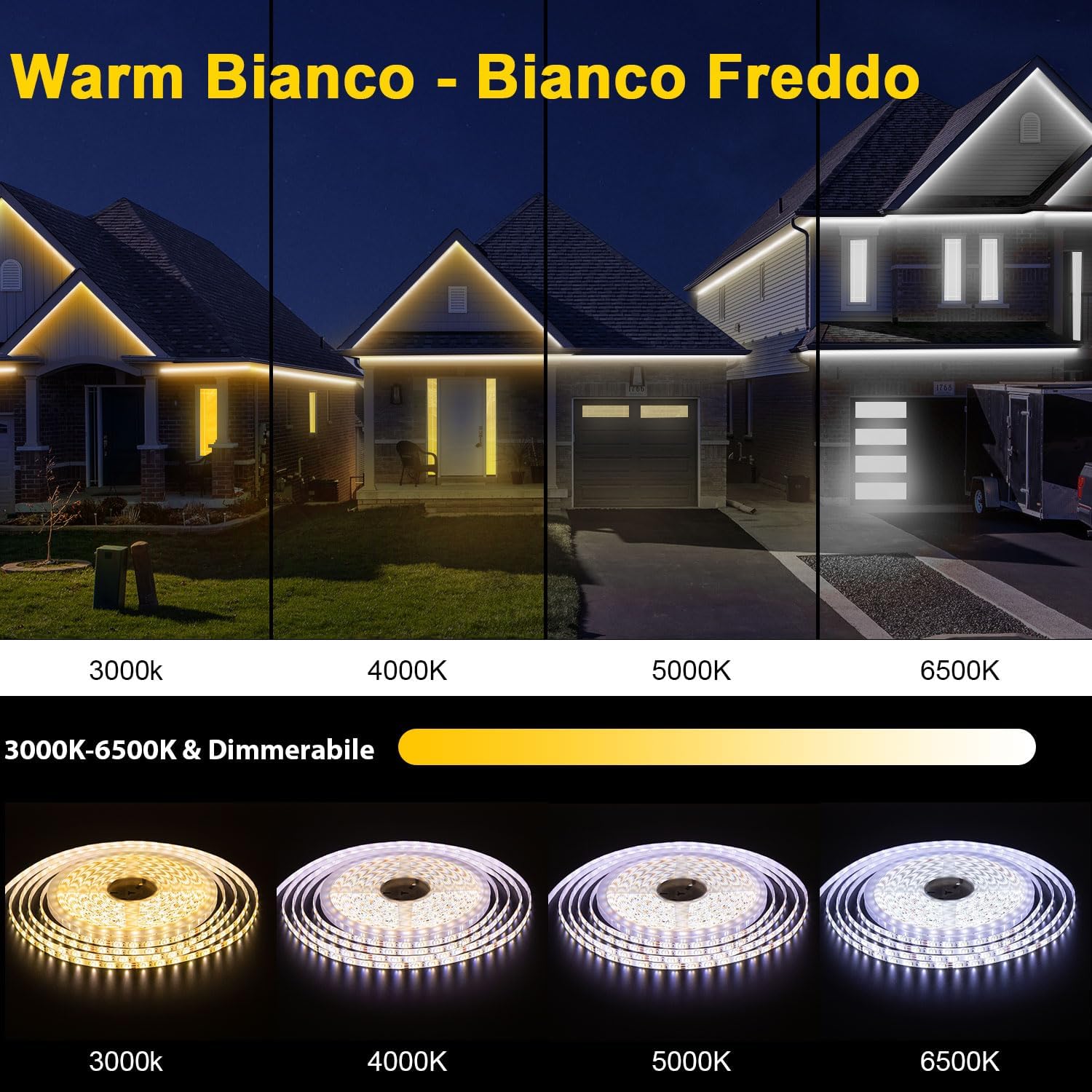 Striscia LED Esterno Dimmerabile 15M IP67 Smart - immagine 5