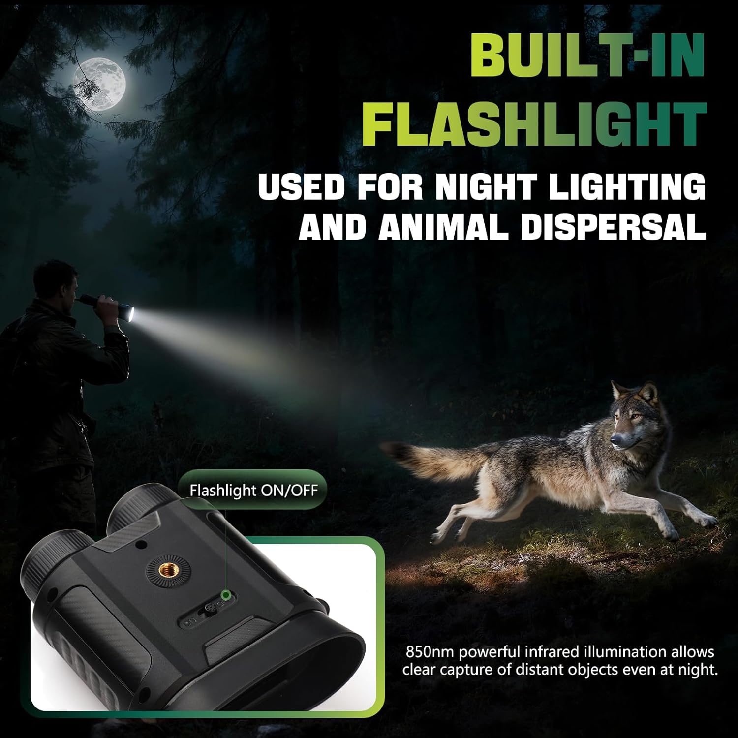 Binocolo Visione Notturna 4K 48MP Zoom Digitale 8X - immagine 5