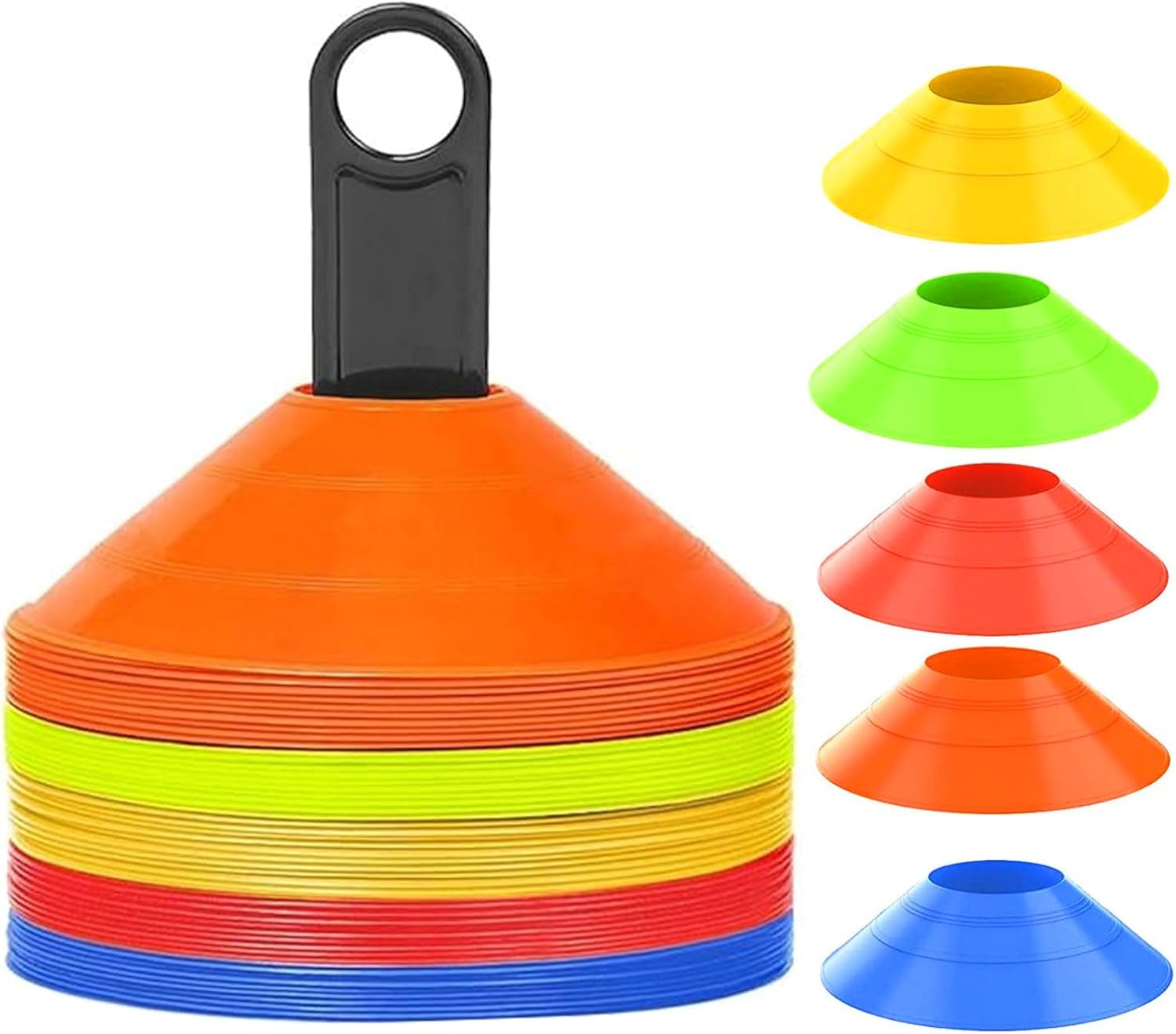 GEERDAN 50 Pezzi Coni da Allenamento con Maniglia - immagine 1