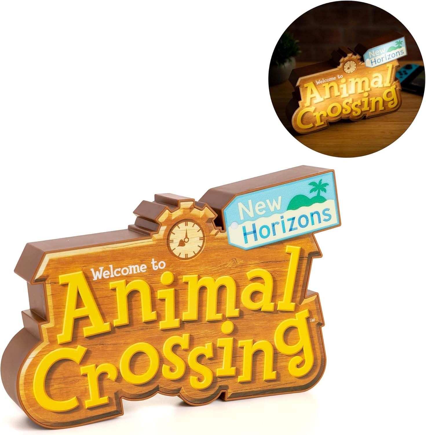 Animal Crossing Paladone Lampada Logo