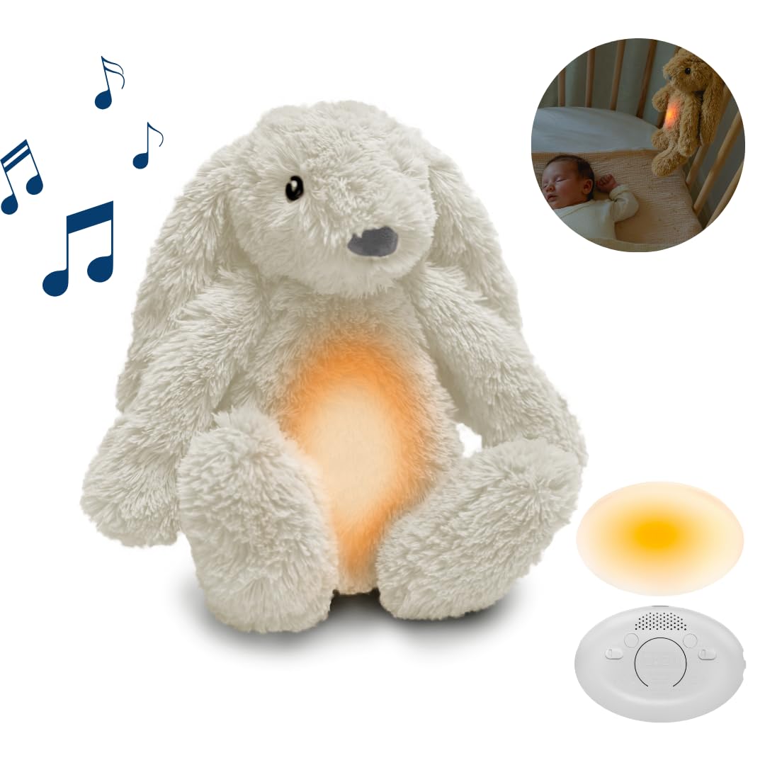 ZAZU - Ro il Coniglietto Baby Sonno Ricaricabile - Bianco