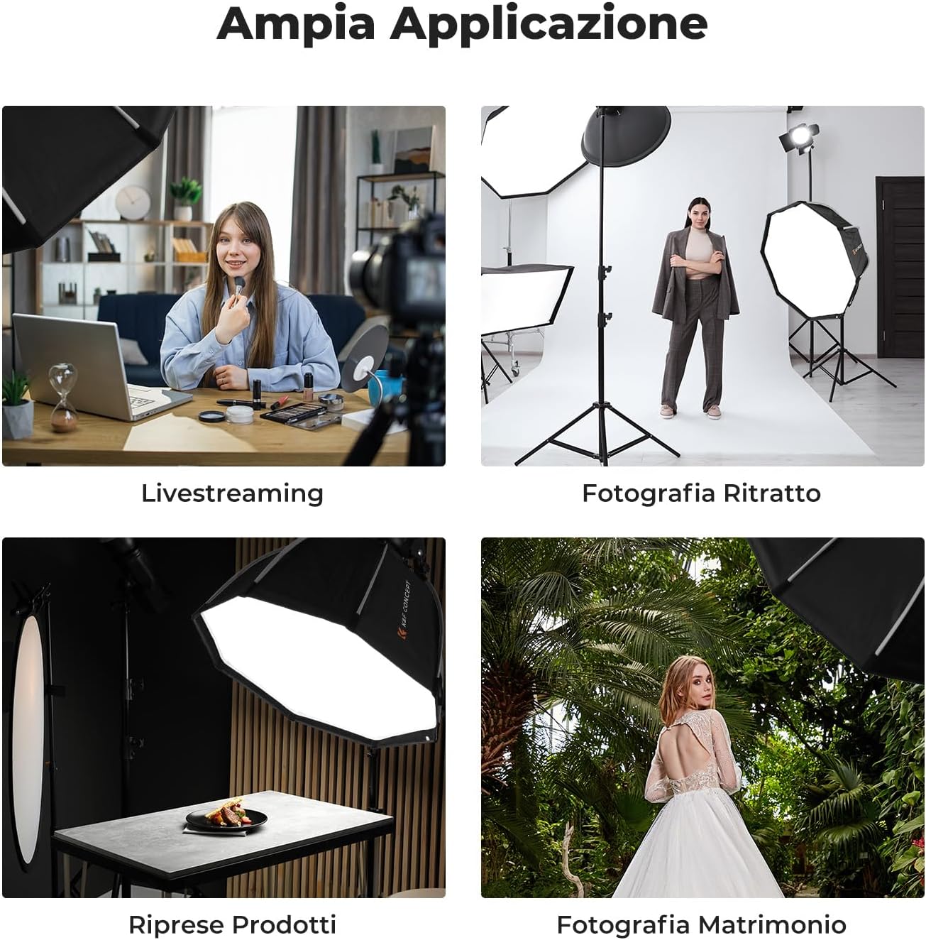 K&f Concept Softbox Parabolico 90 cm Quick Release - immagine 6