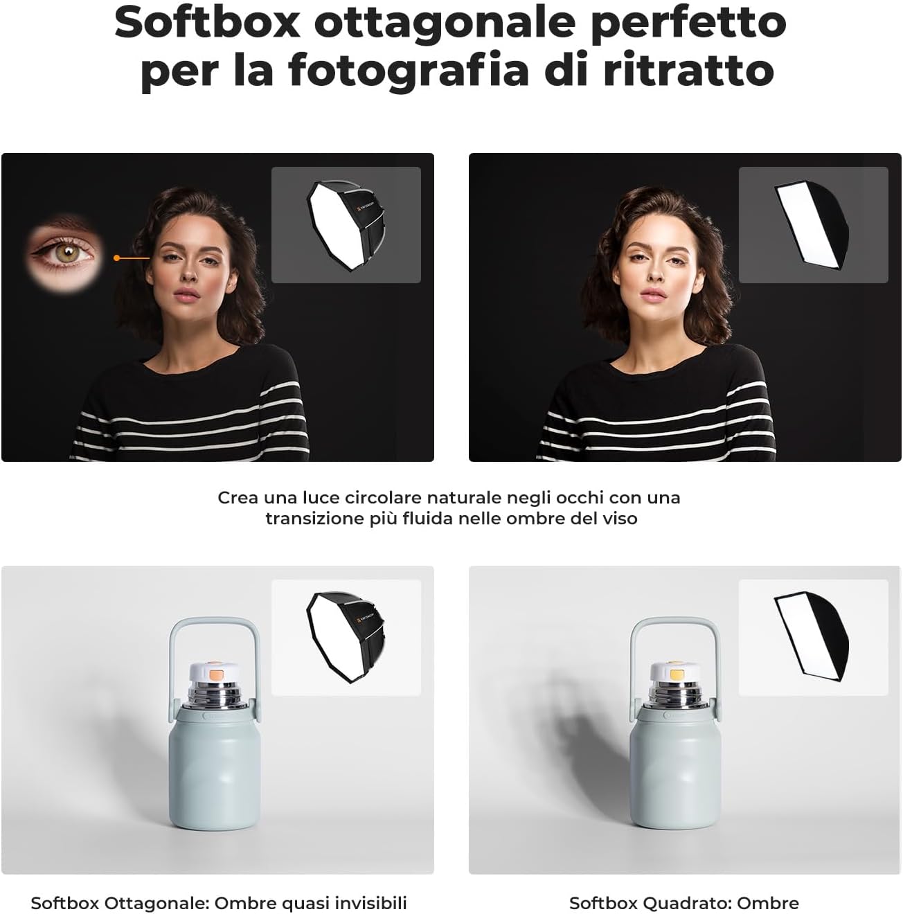 K&f Concept Softbox Parabolico 90 cm Quick Release - immagine 7