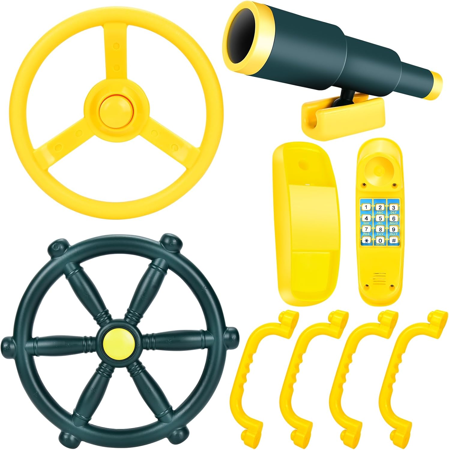 Set Accessori per Torre di Gioco - Maniglie e Binocolo - immagine 1