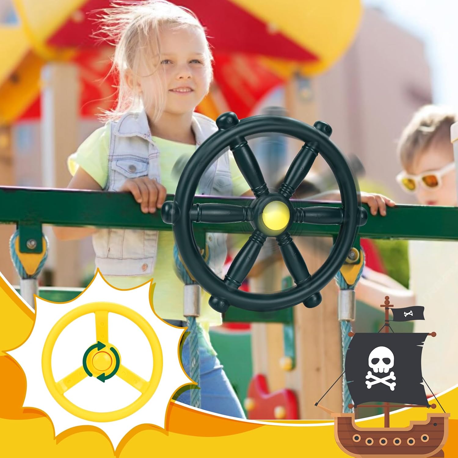 Set Accessori per Torre di Gioco - Maniglie e Binocolo - immagine 5