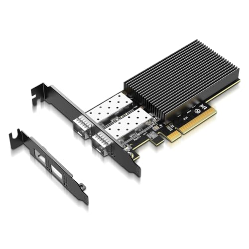 Scheda Ethernet 10Gb Gigaplus PCI-E Doppia Porta SFP+