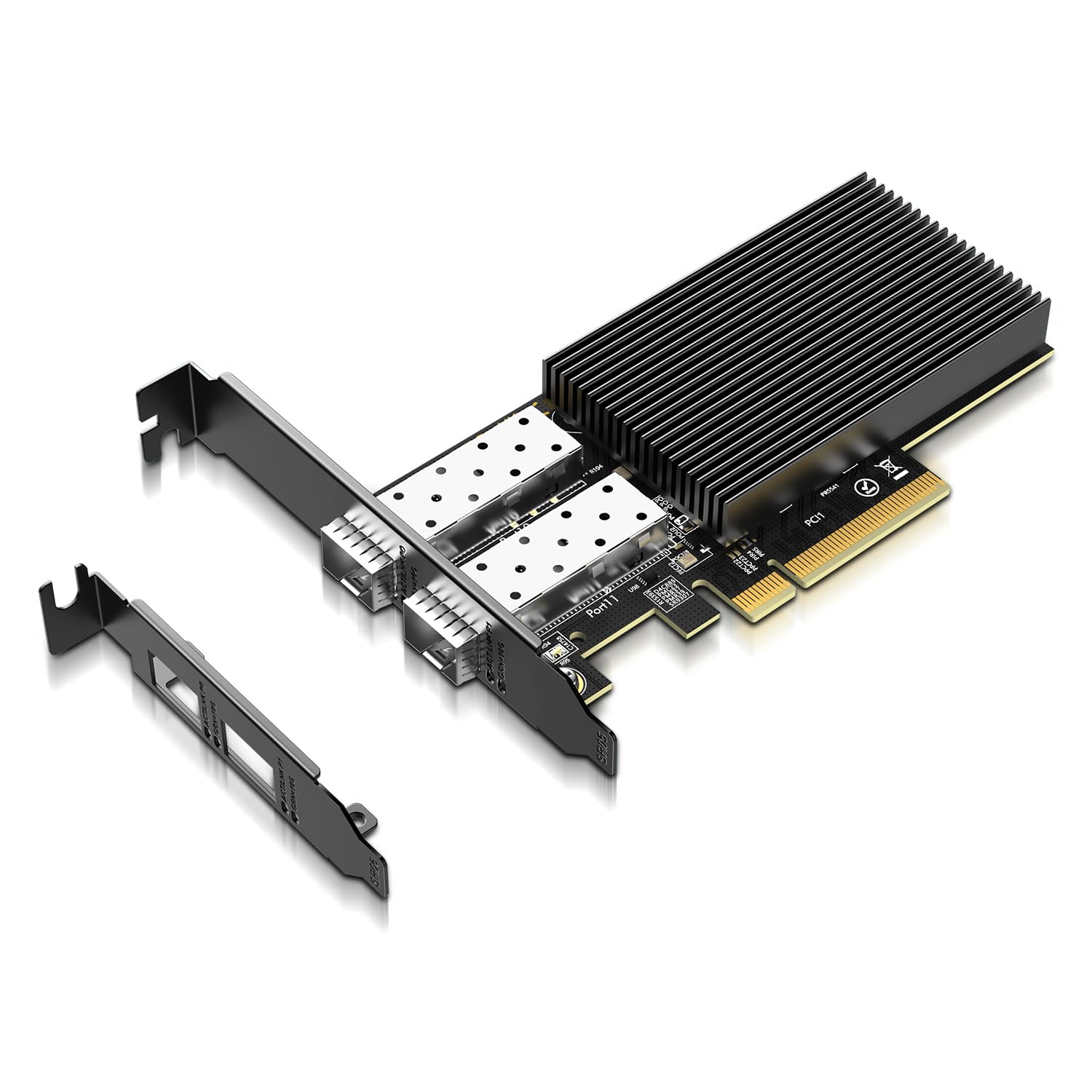 Scheda Ethernet 10Gb Gigaplus PCI-E Doppia Porta SFP+ - immagine 1