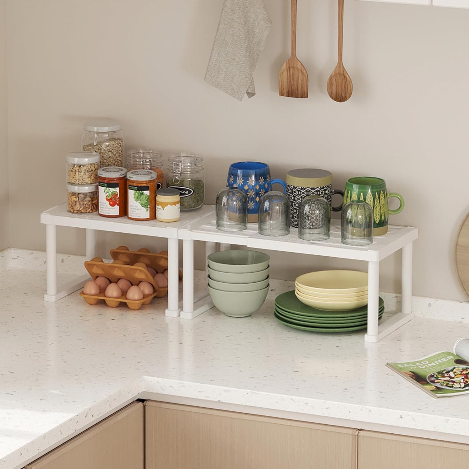 Lifewit Ripiani Cucina Salvaspazio Espandibili 2 Pezzi - immagine 3