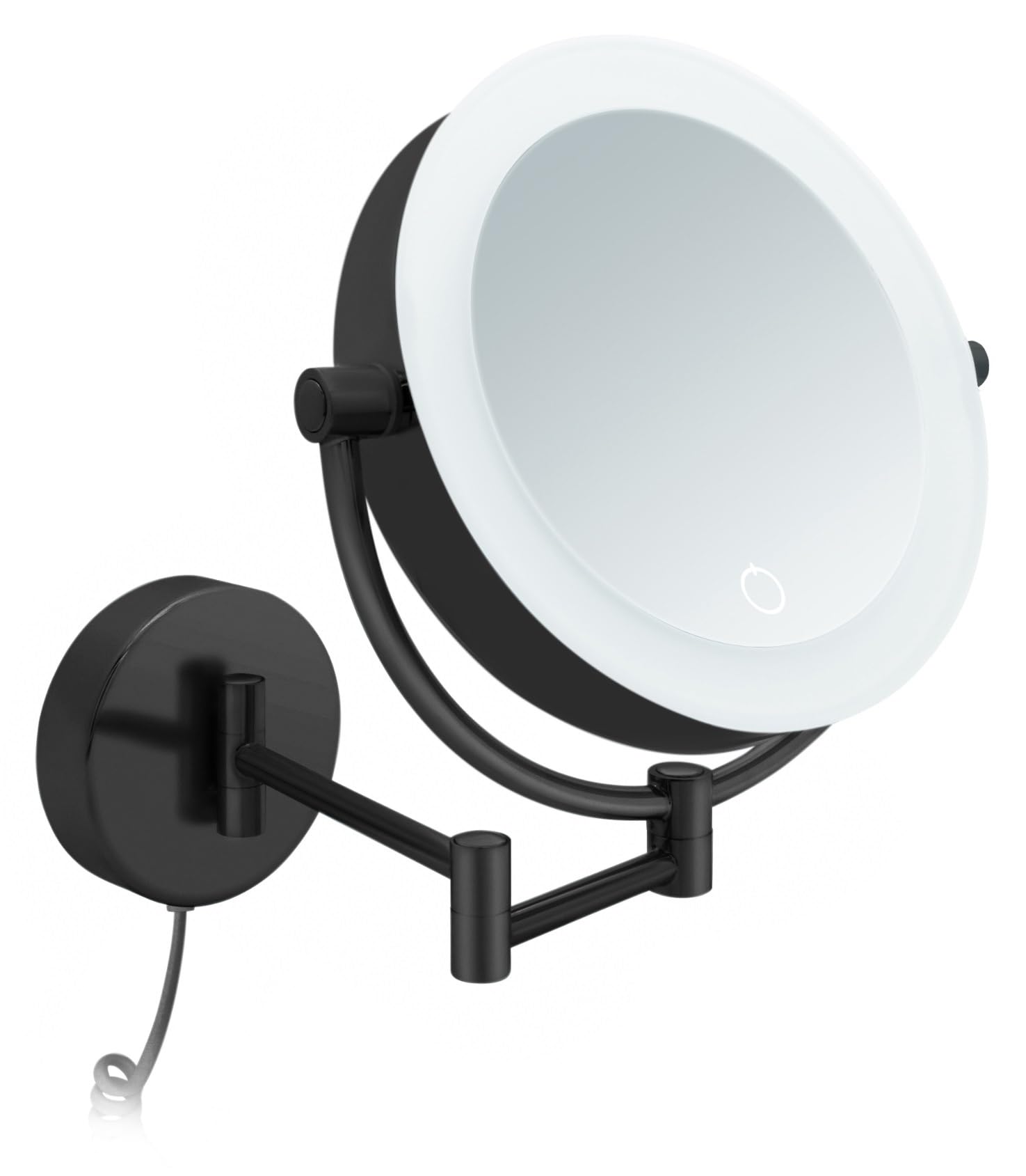 Libaro Specchio Cosmetico XXL Tokyo LED, Nero