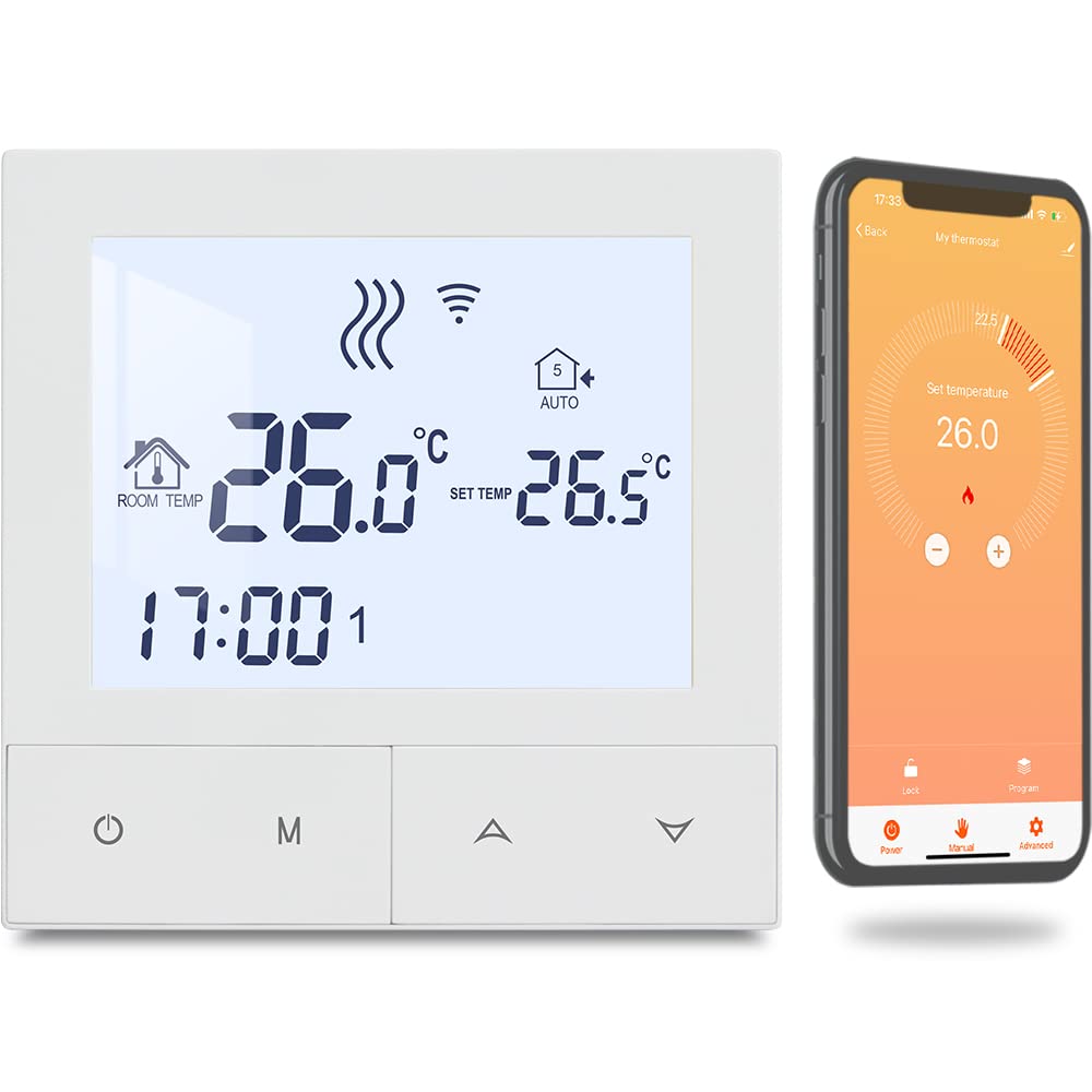 Termostato WiFi Programmabile per Riscaldamento Caldaia