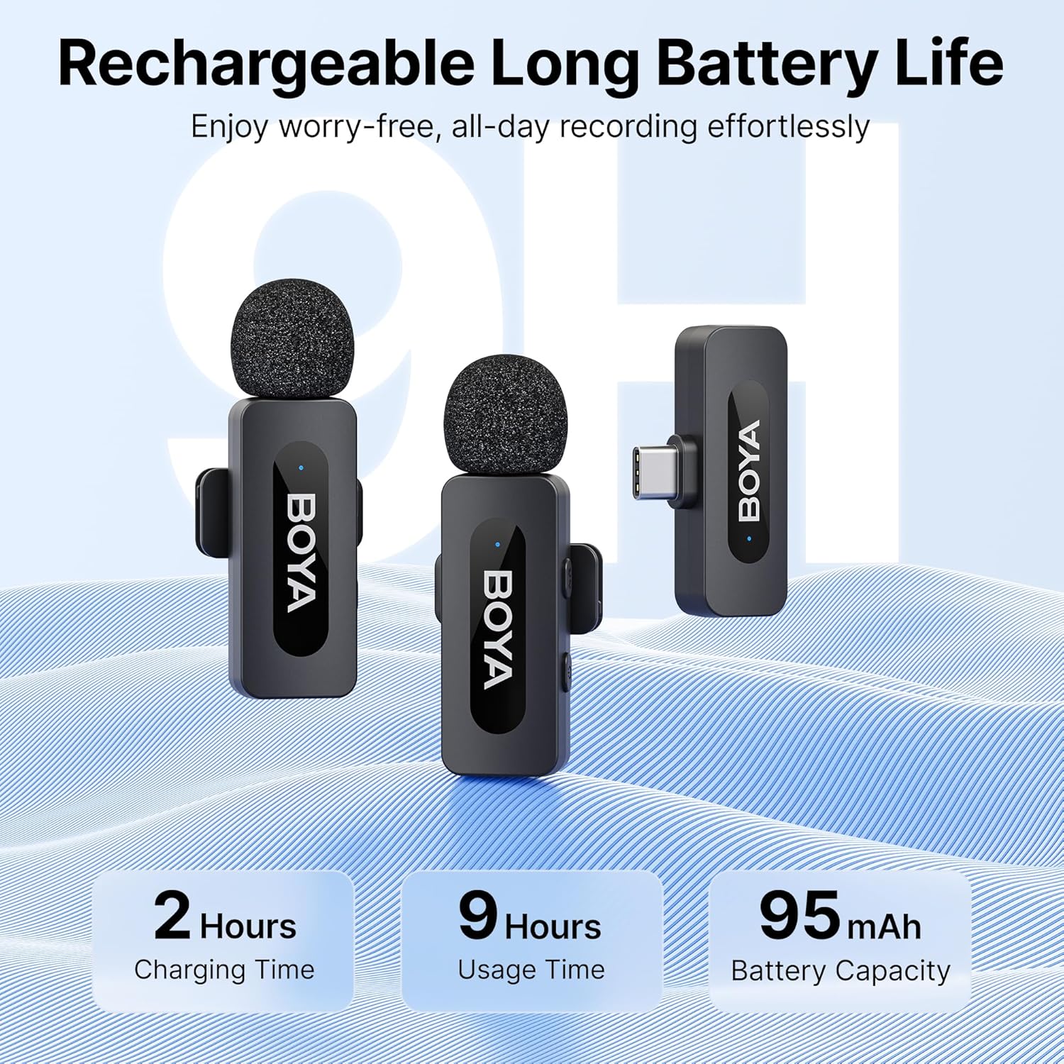 Boya BY-V20 - Microfono Lavalier Wireless USB C - immagine 2