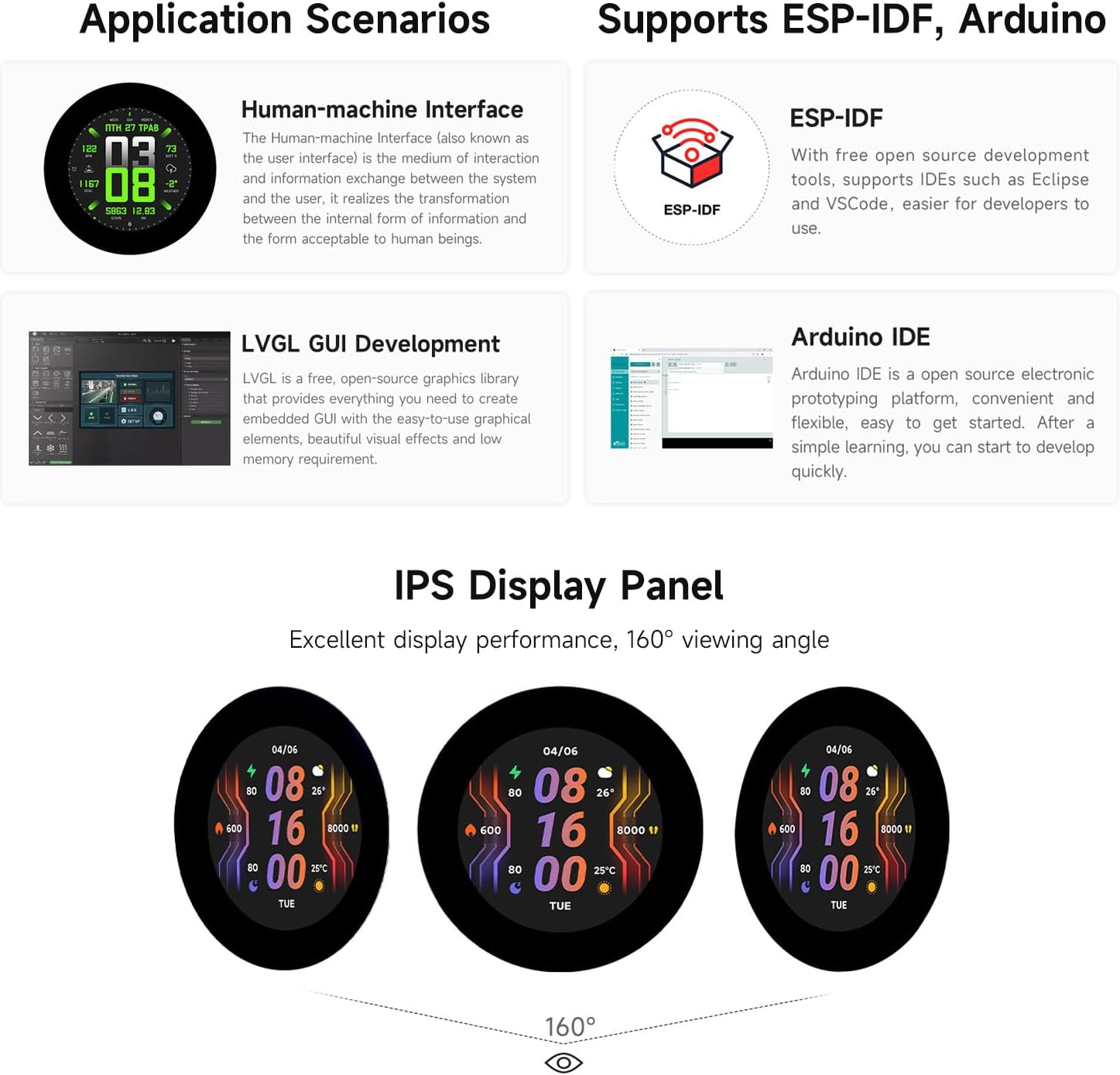 Waveshare ESP32-S3 Display Rotondo Touch Capacitivo 2.8'' - immagine 5