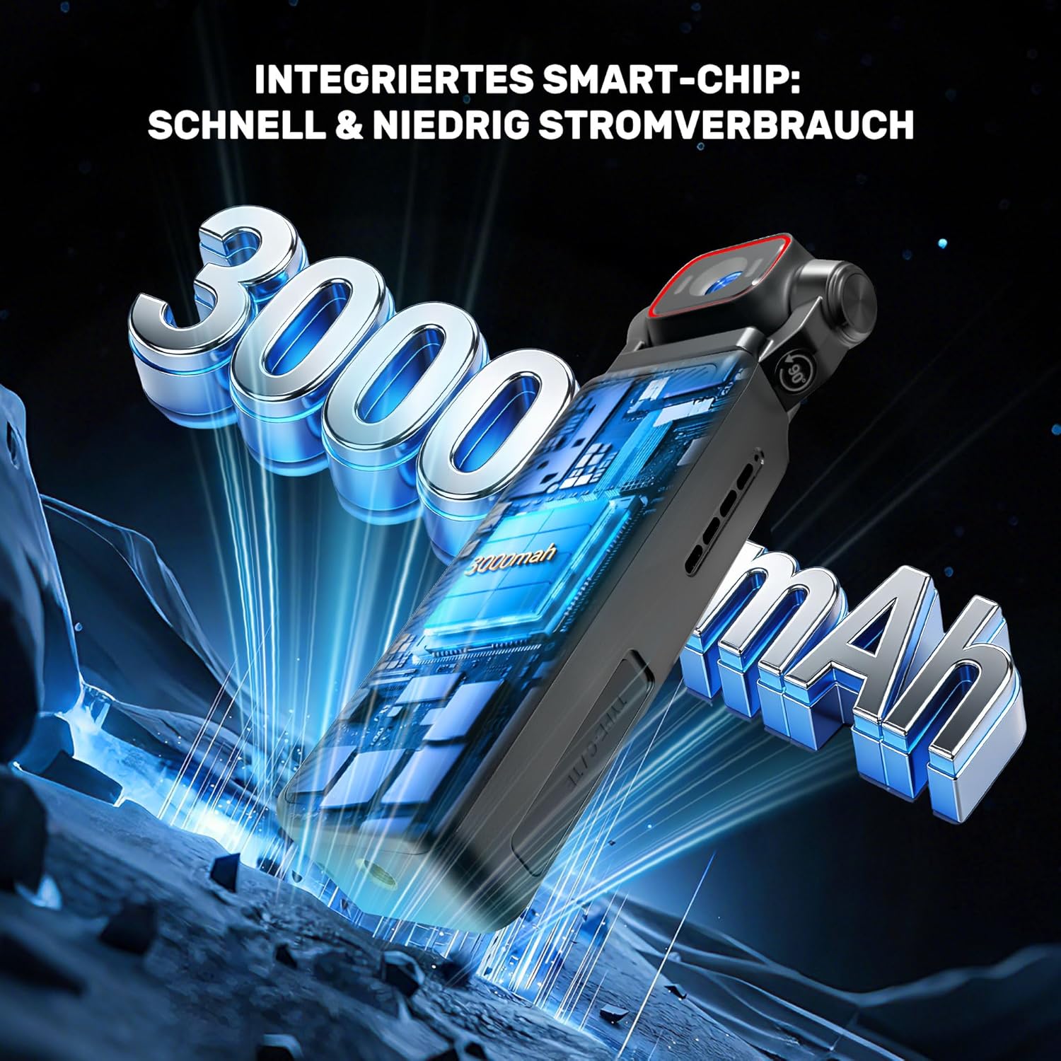 Mini Vlog Camera 4K con Stabilizzazione 6 assi - immagine 8