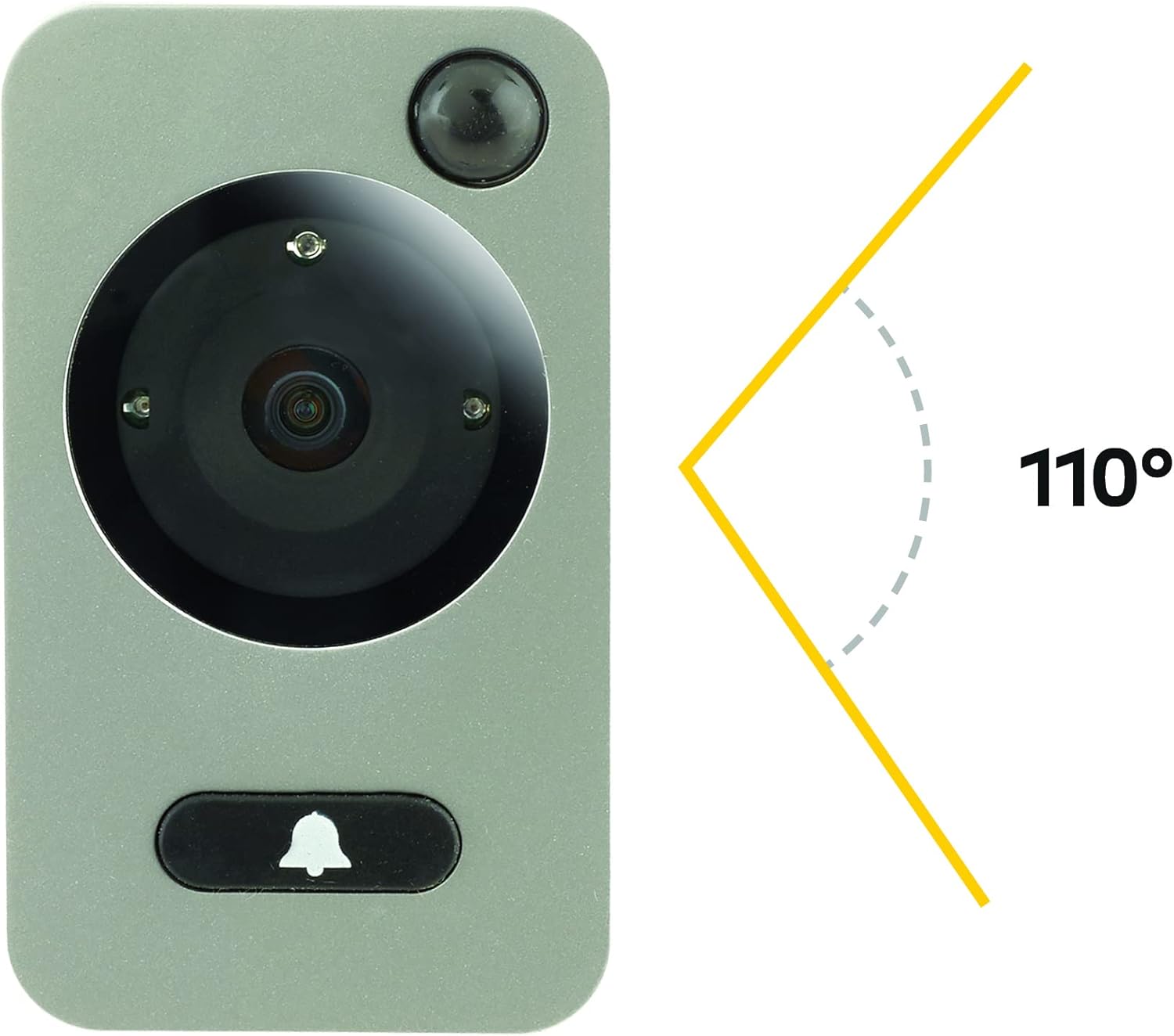 Yale Spioncino Elettronico Autoimaging, Argento - immagine 3