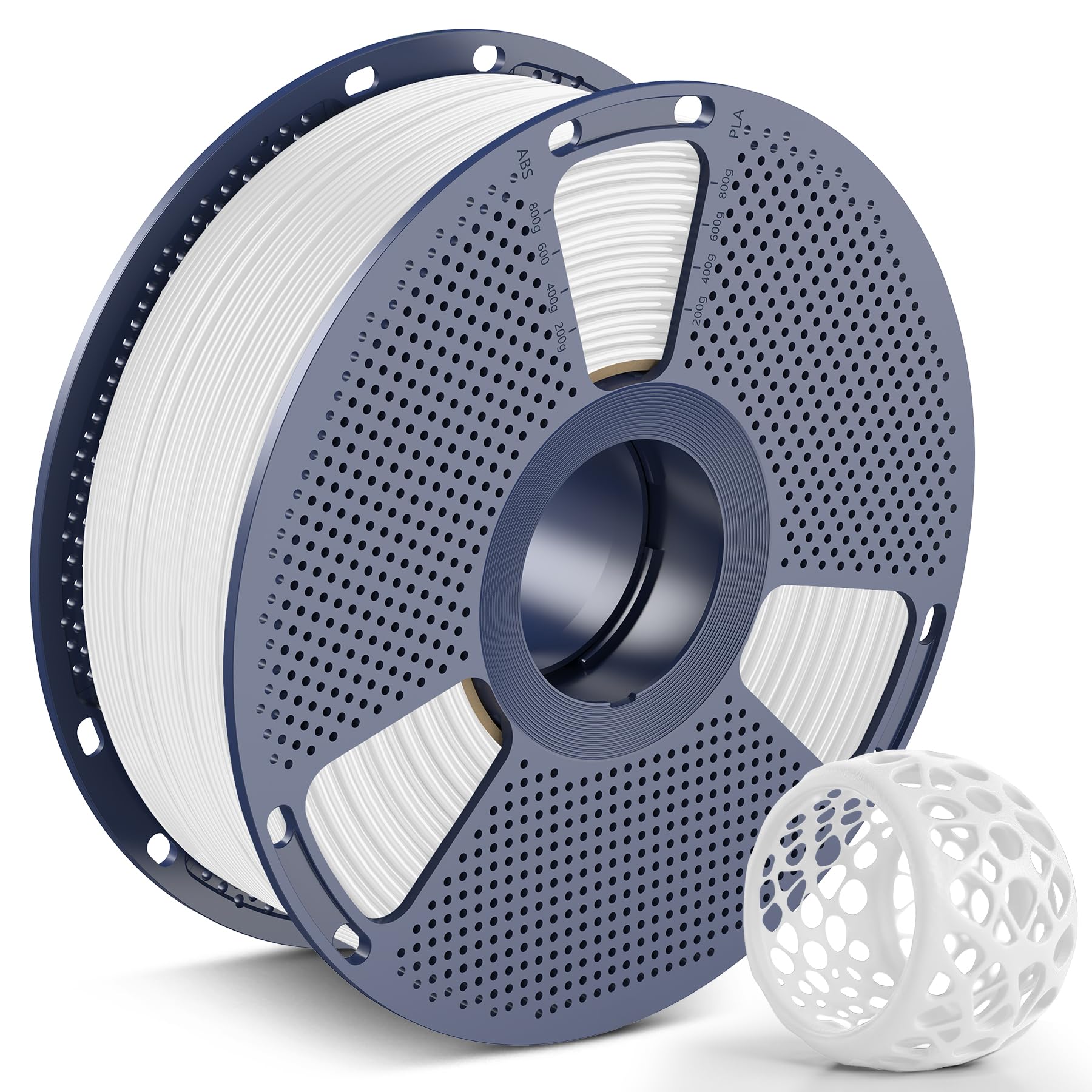 Sunlu Filamento TPU 90A 1,75mm per Stampante 3D, 1kg Bianco