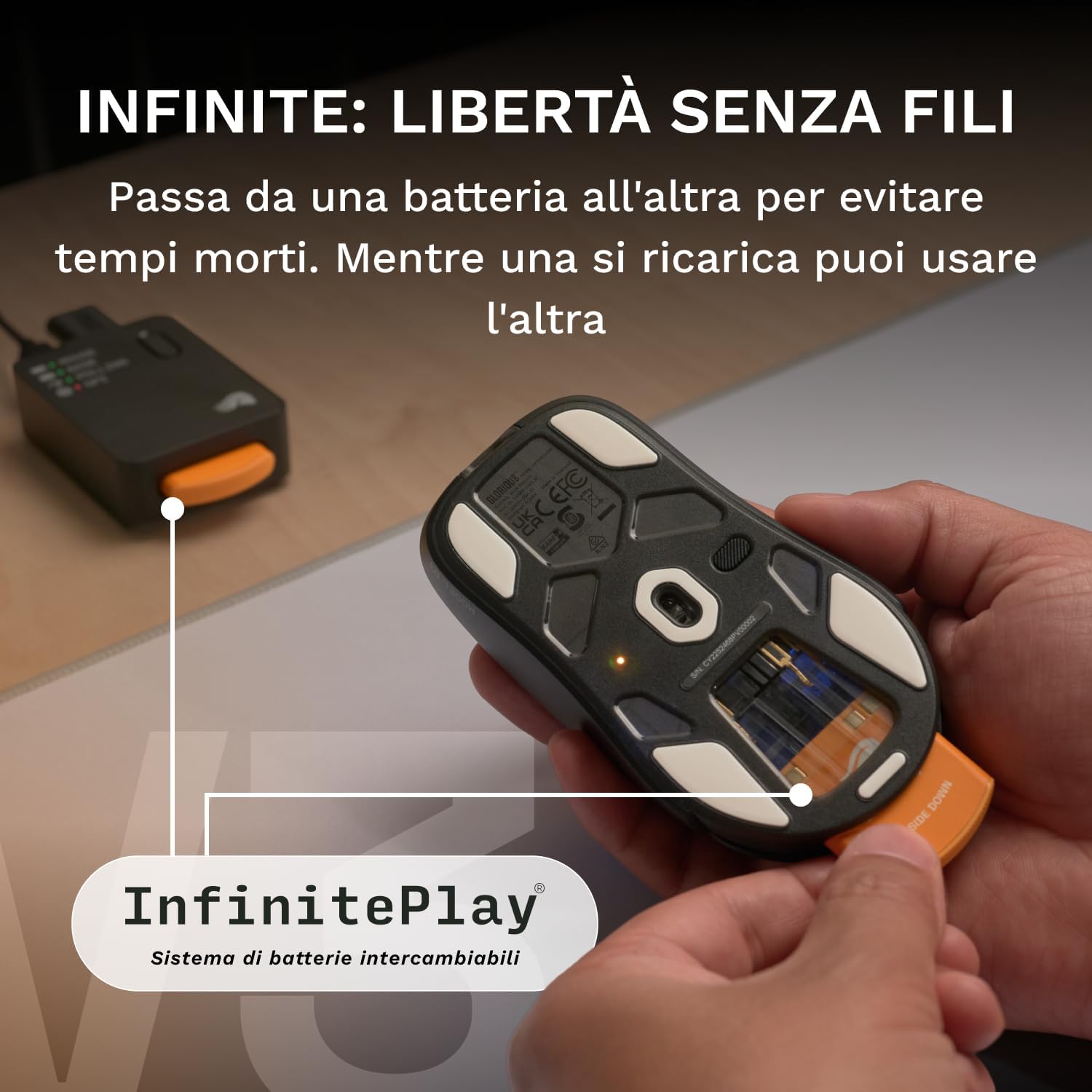 Glorious Gaming - Model O3 Mouse Gaming Wireless RGB - immagine 2