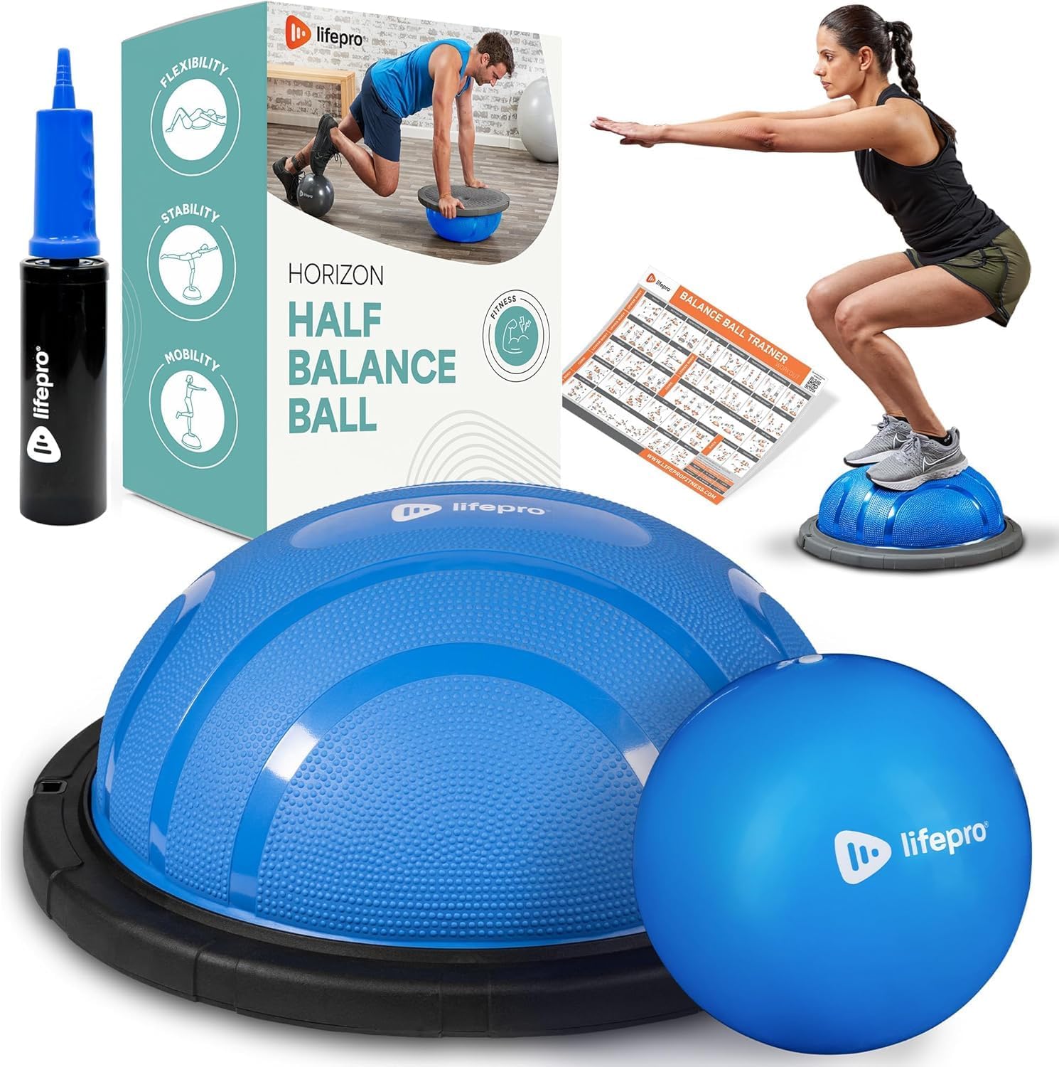 Lifepro Trainer Mezza Palla di Equilibrio Antiscivolo - immagine 1