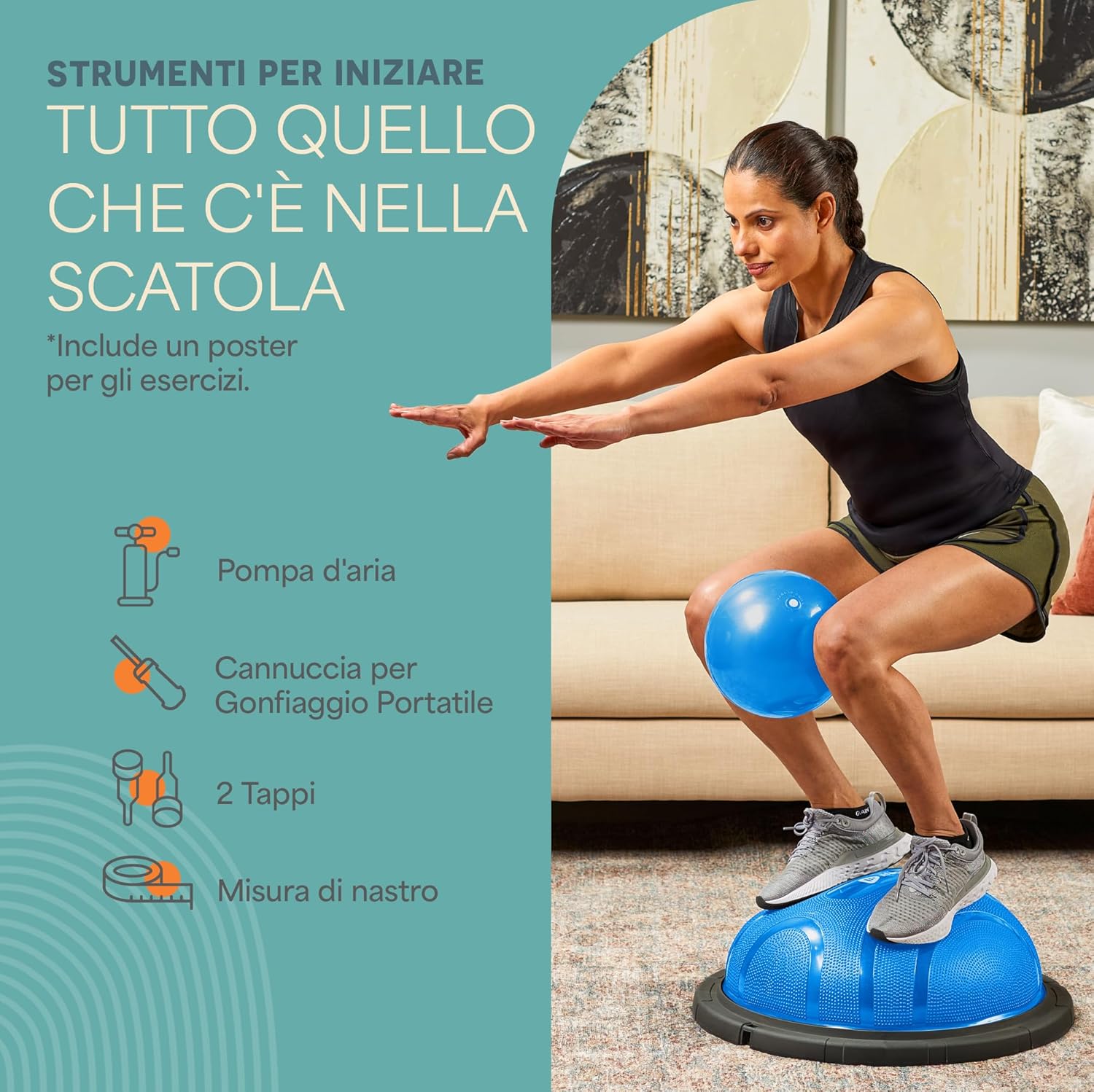 Lifepro Trainer Mezza Palla di Equilibrio Antiscivolo - immagine 2