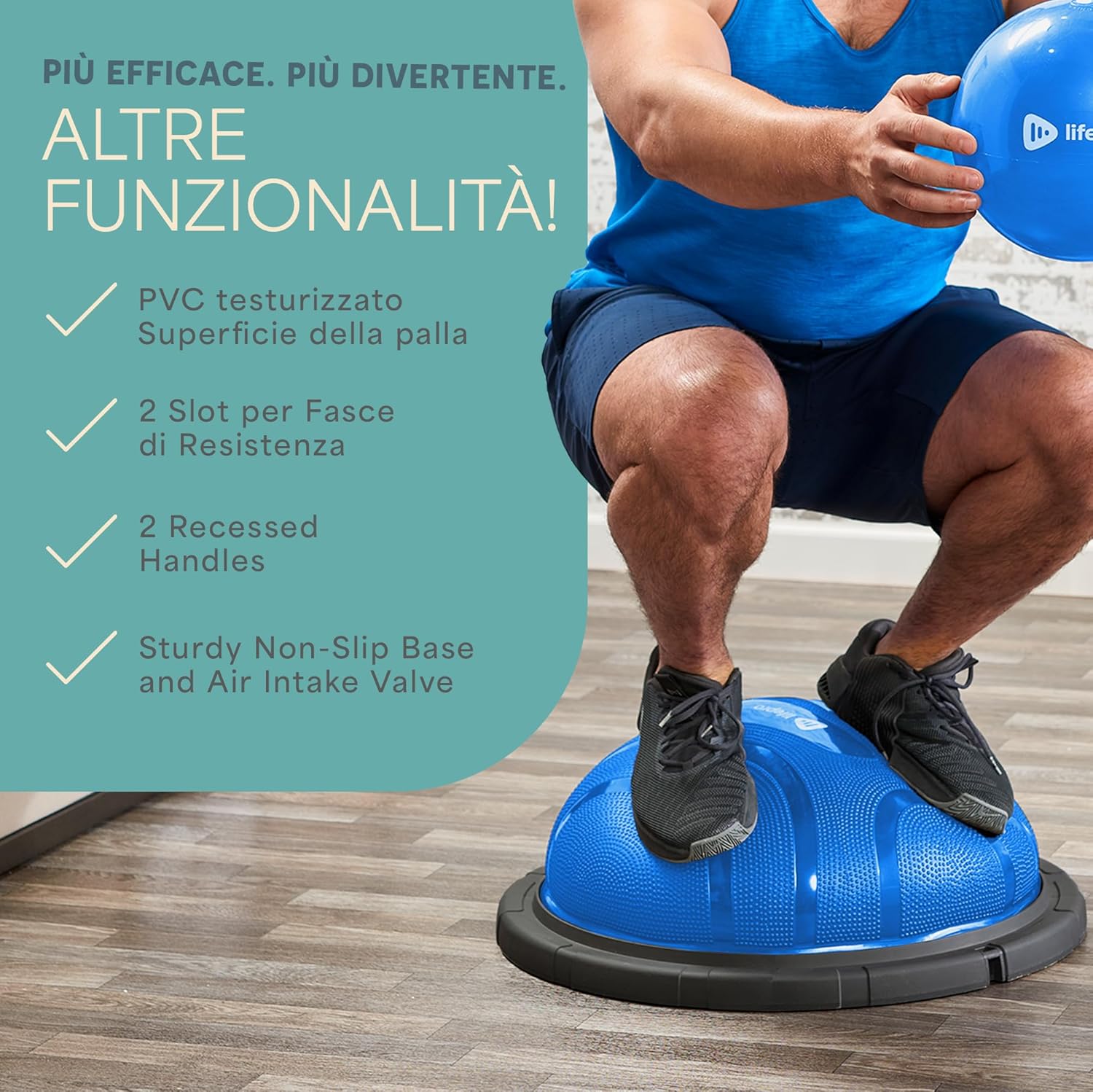 Lifepro Trainer Mezza Palla di Equilibrio Antiscivolo - immagine 4